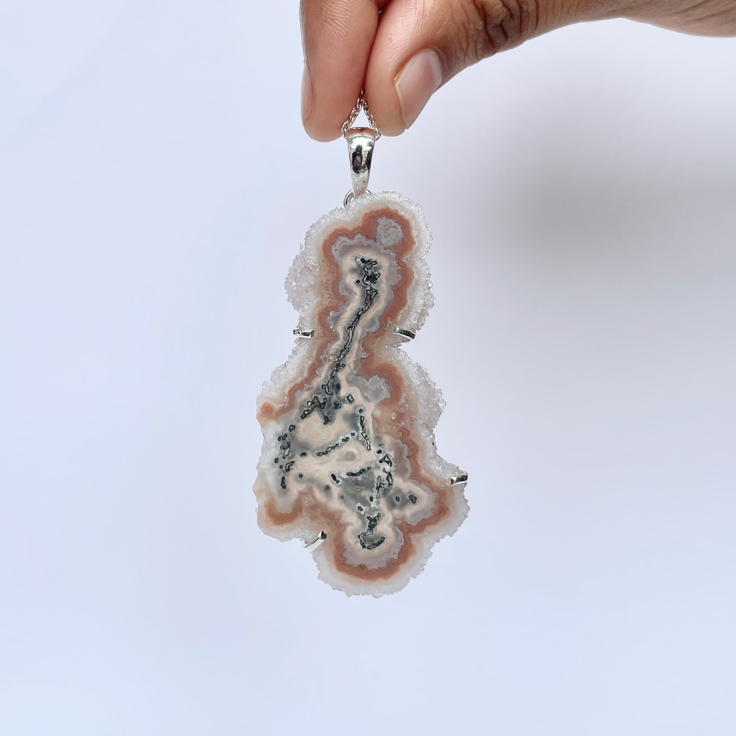 Amethyst Stalactite Pendant-(ASL-P-391.)