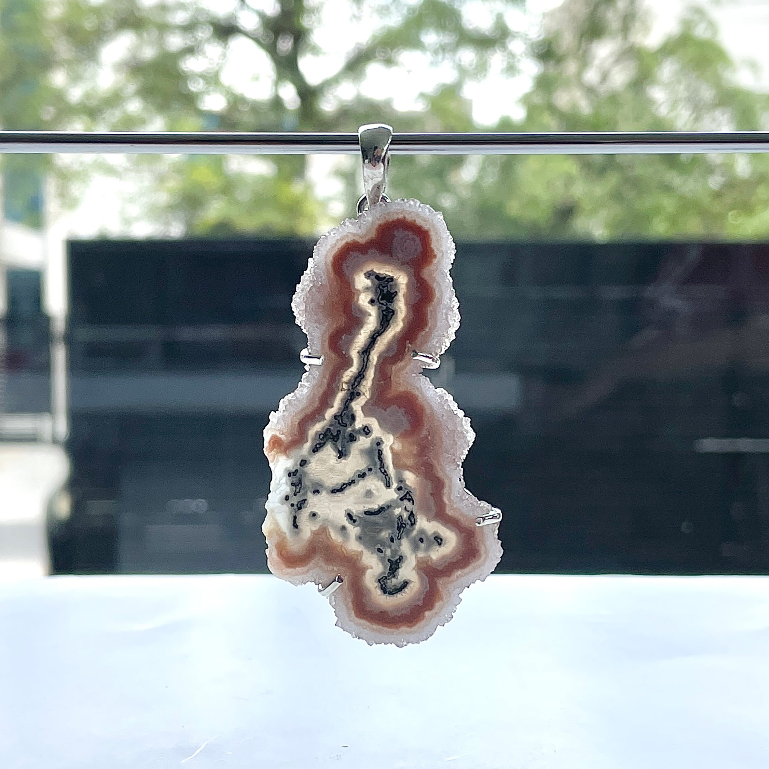 Amethyst Stalactite Pendant-(ASL-P-391.)