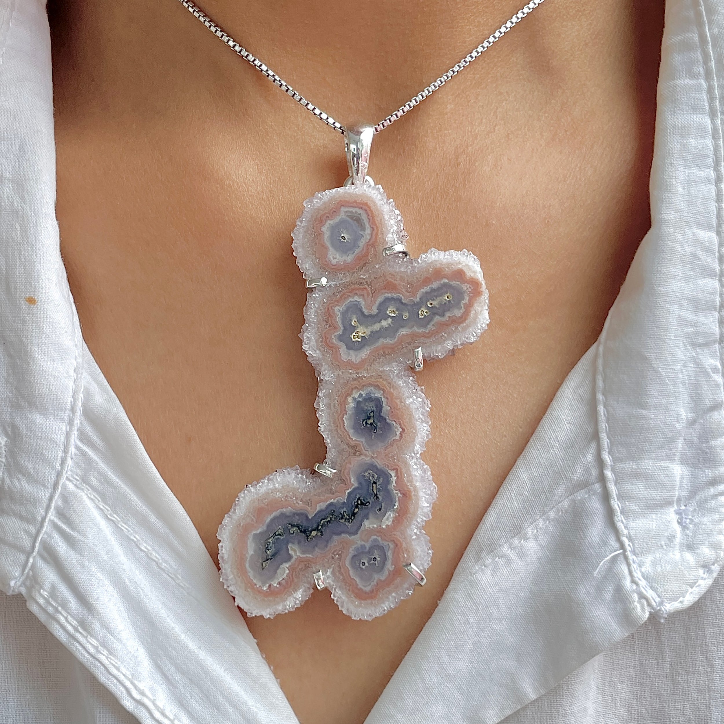 Amethyst Stalactite Pendant-(ASL-P-392.)