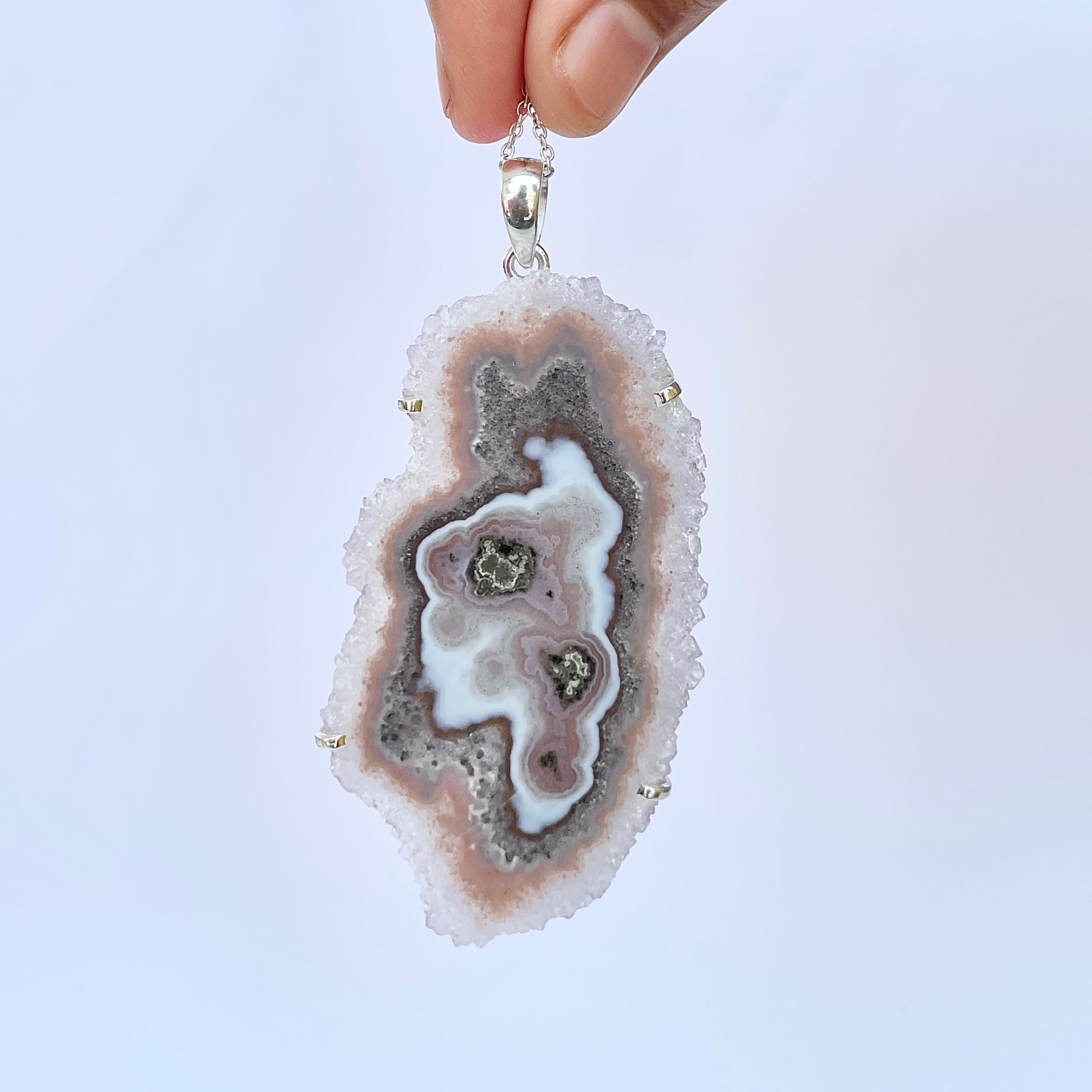 Amethyst Stalactite Pendant-(ASL-P-393.)