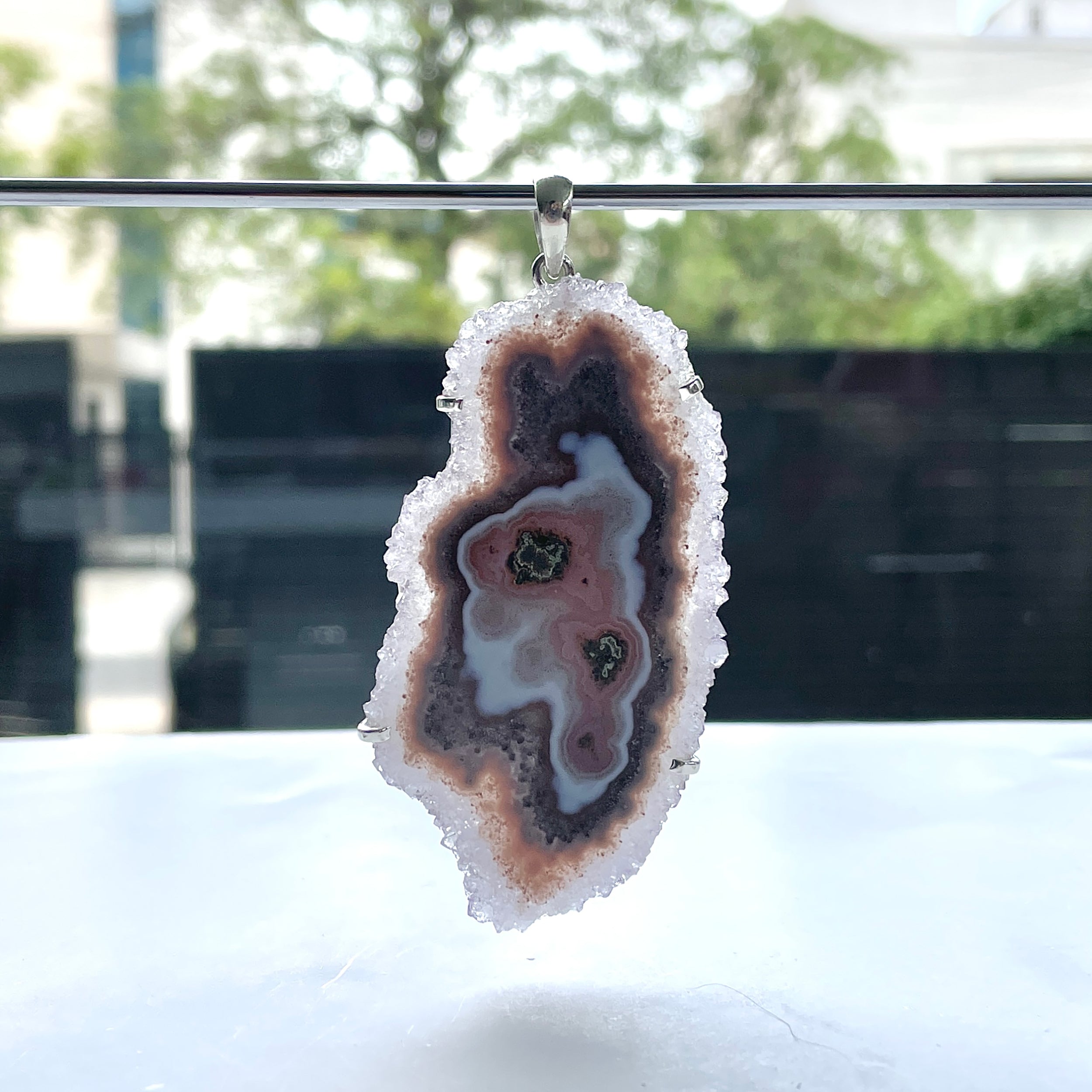 Amethyst Stalactite Pendant-(ASL-P-393.)