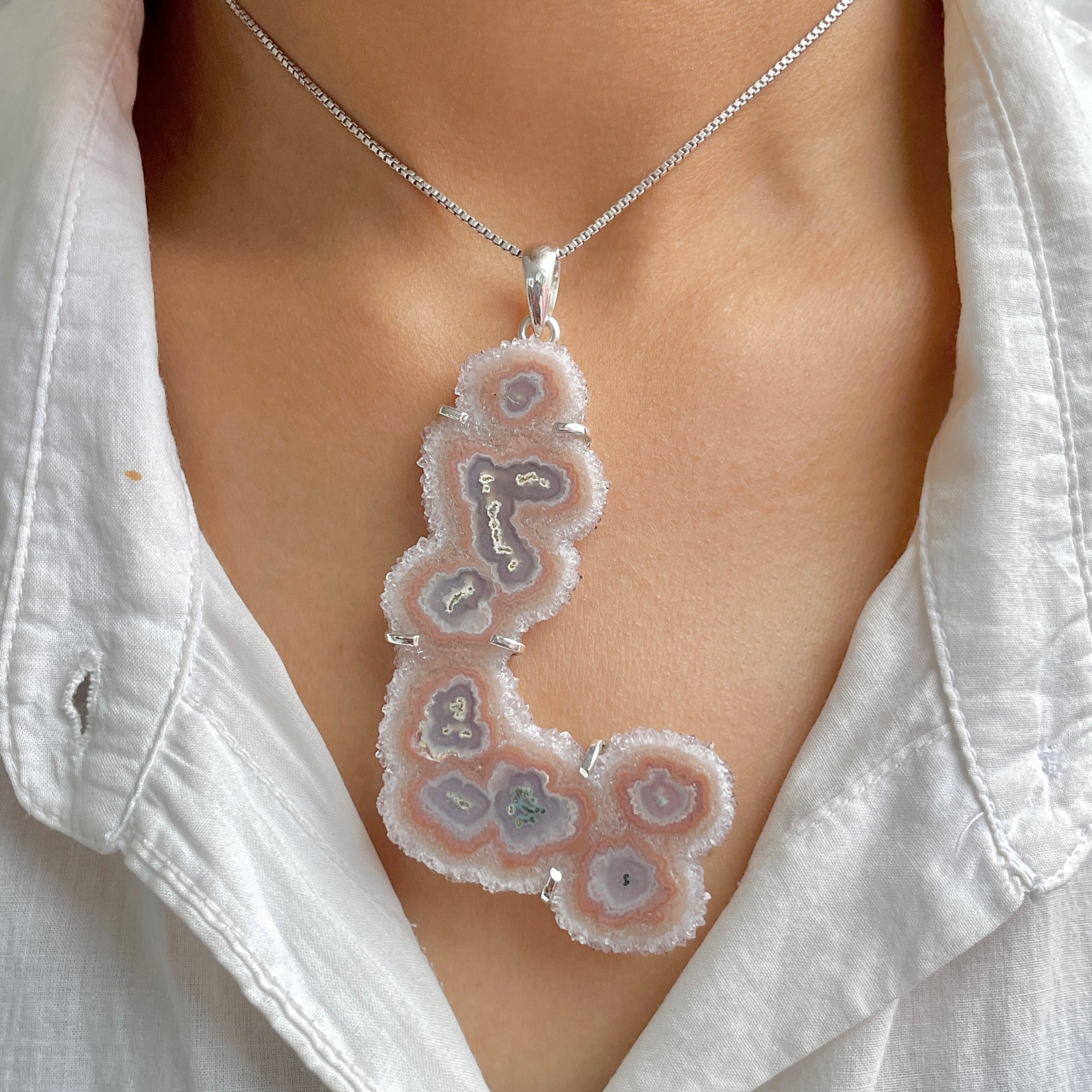 Amethyst Stalactite Pendant-(ASL-P-394.)