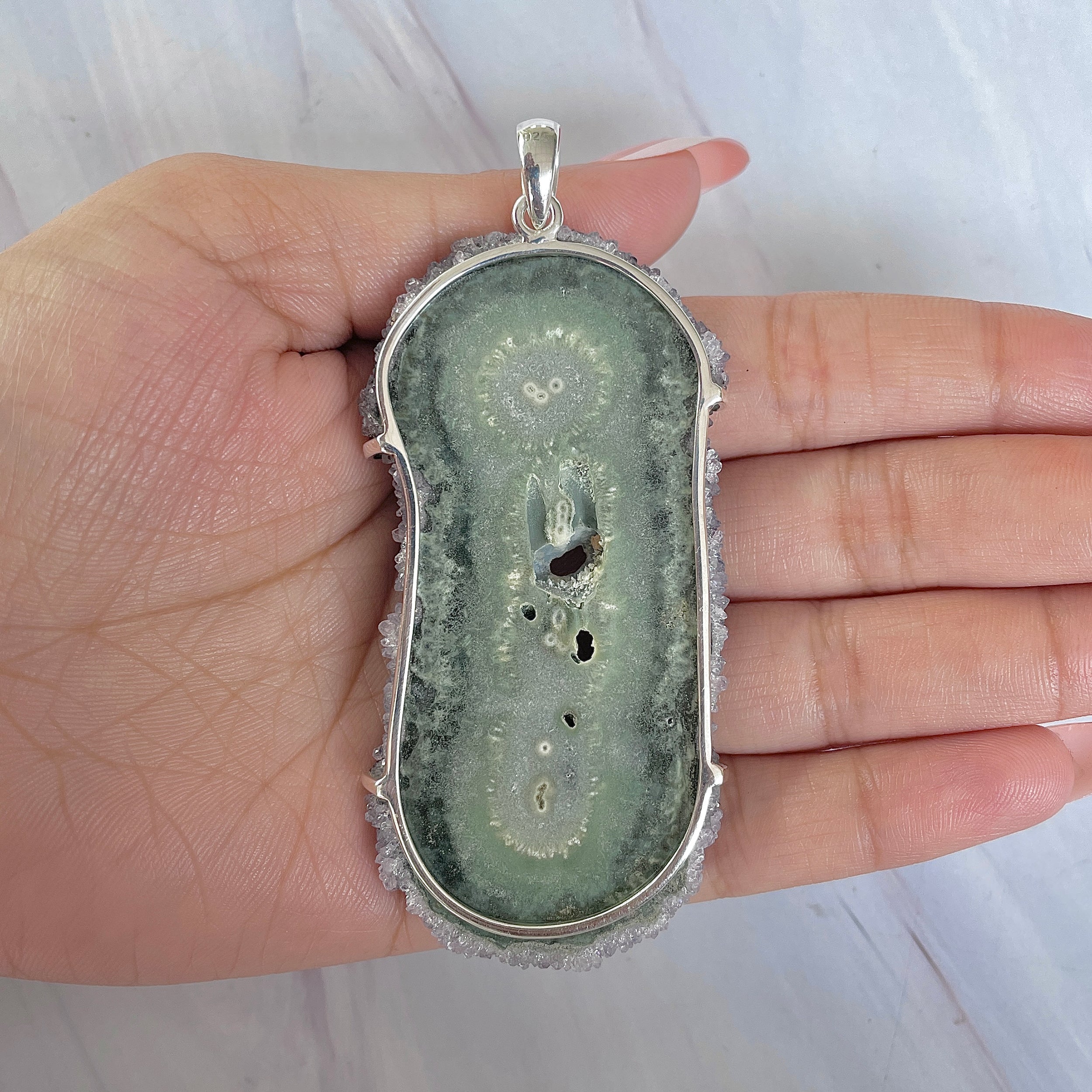 Amethyst Stalactite Pendant-(ASL-P-395.)