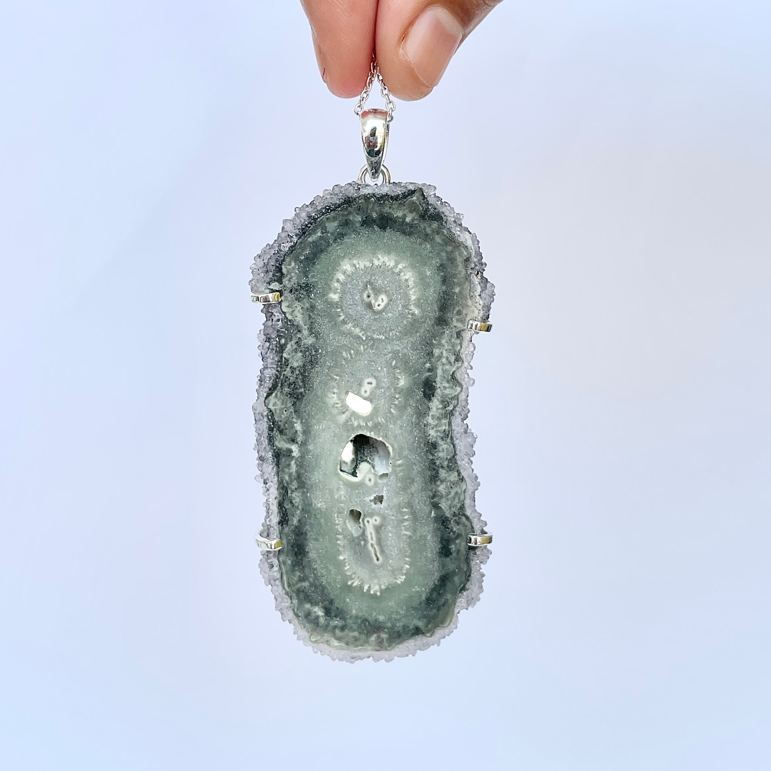 Amethyst Stalactite Pendant-(ASL-P-395.)