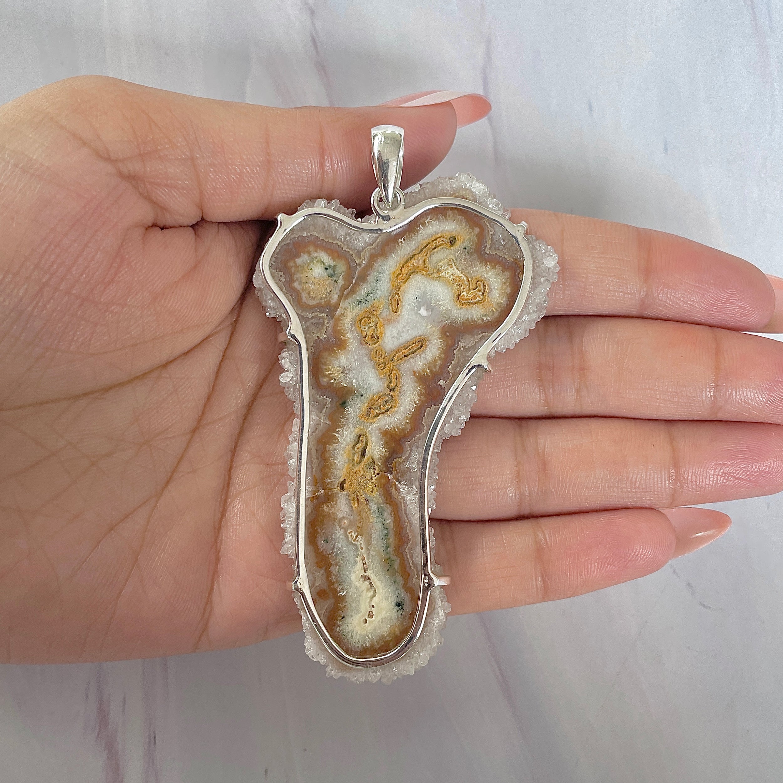 Amethyst Stalactite Pendant-(ASL-P-396.)