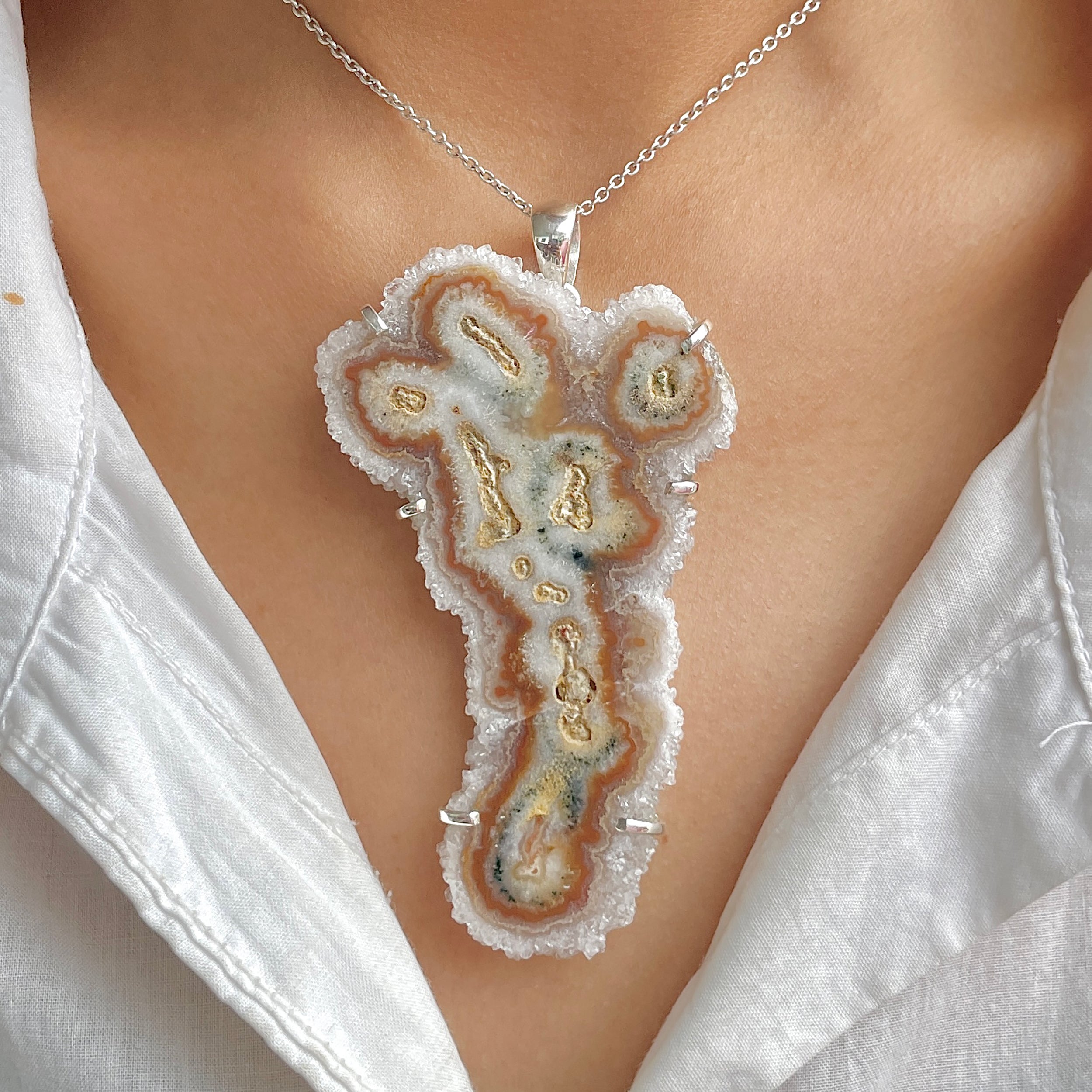 Amethyst Stalactite Pendant-(ASL-P-396.)