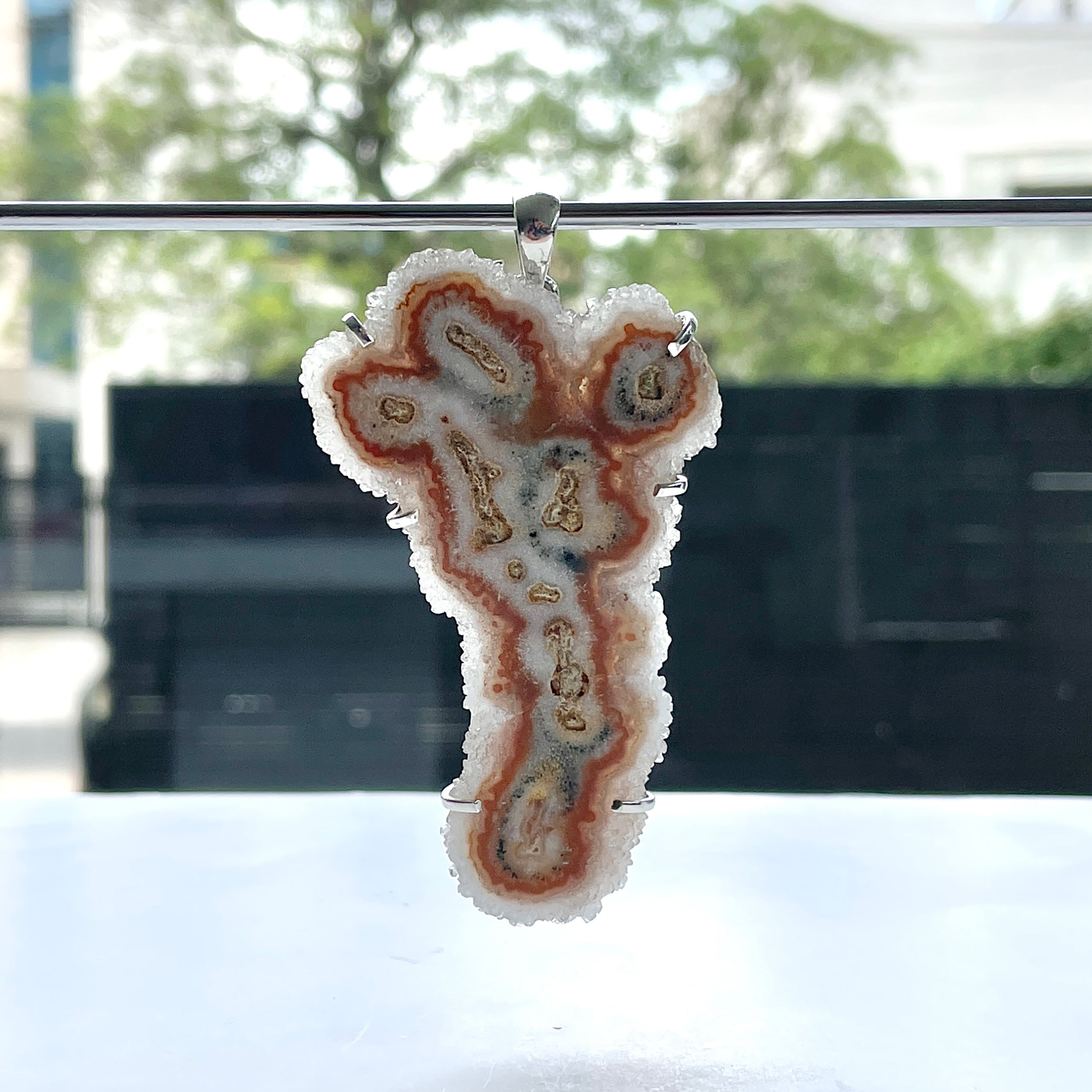 Amethyst Stalactite Pendant-(ASL-P-396.)