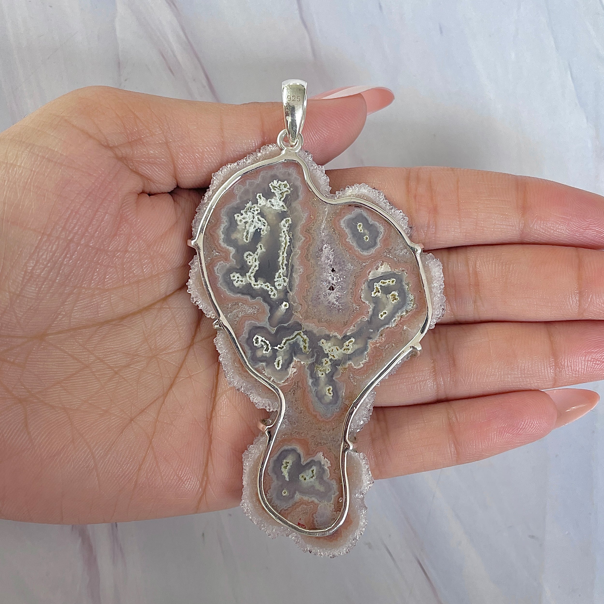 Amethyst Stalactite Pendant-(ASL-P-397.)