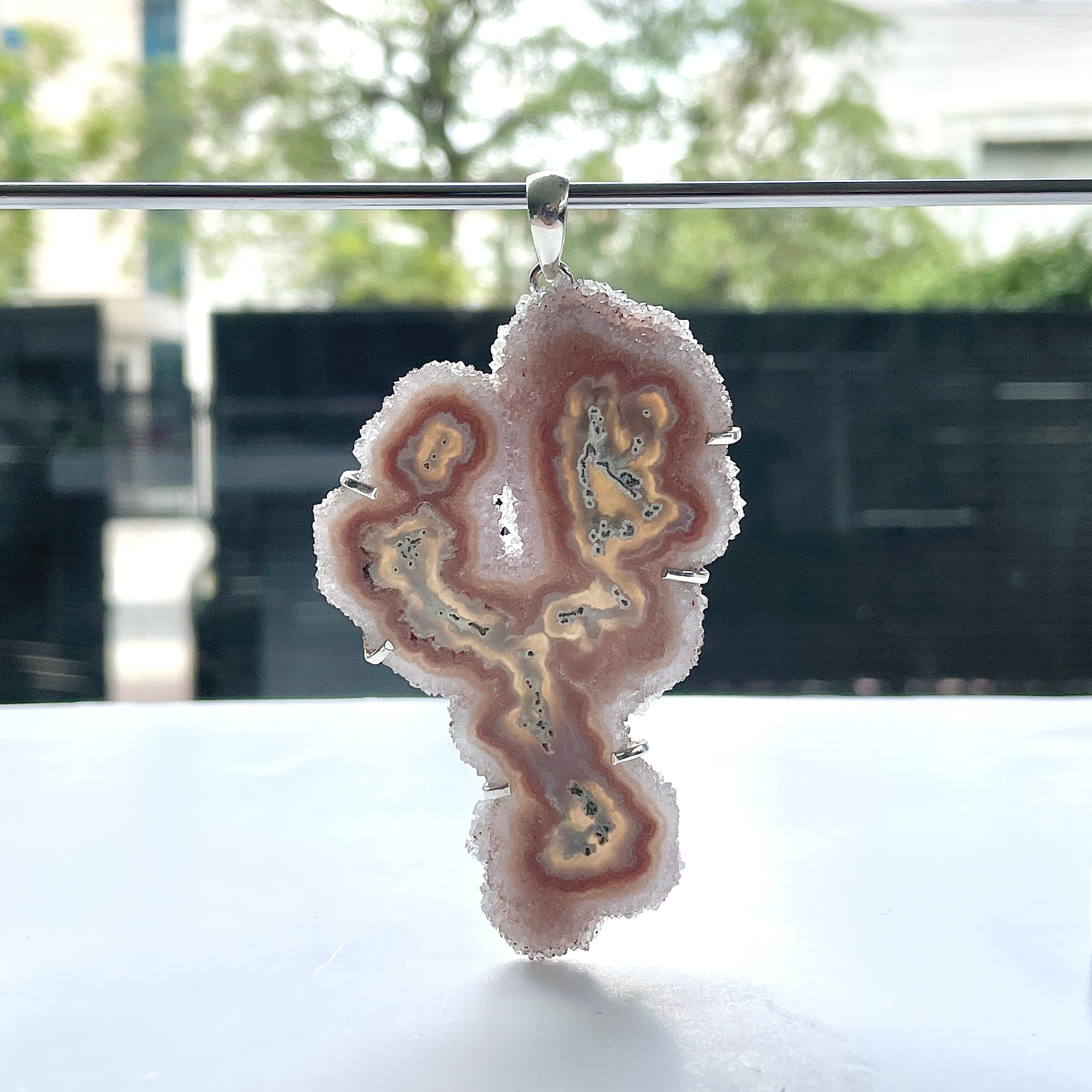 Amethyst Stalactite Pendant-(ASL-P-397.)