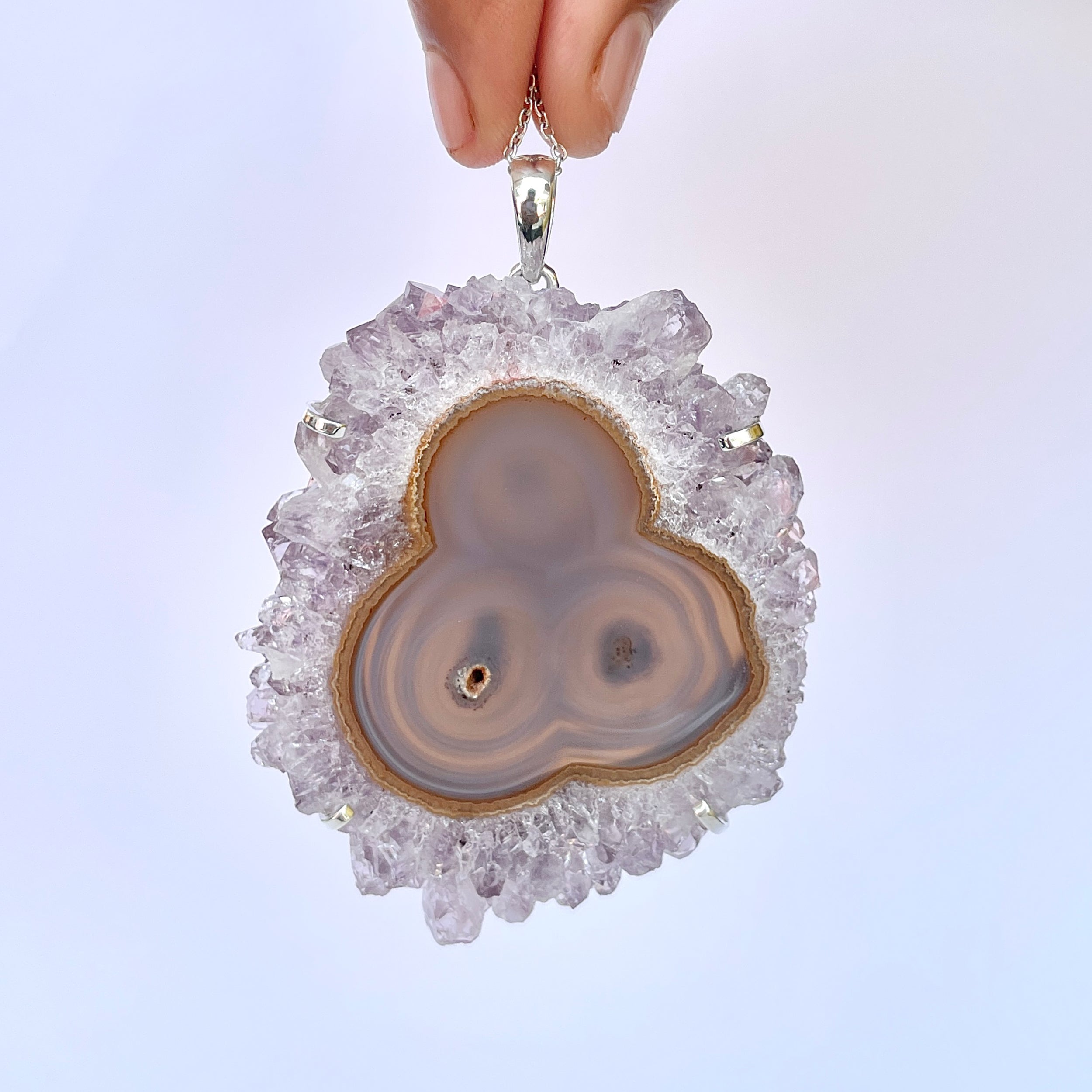 Amethyst Stalactite Pendant-(ASL-P-399.)