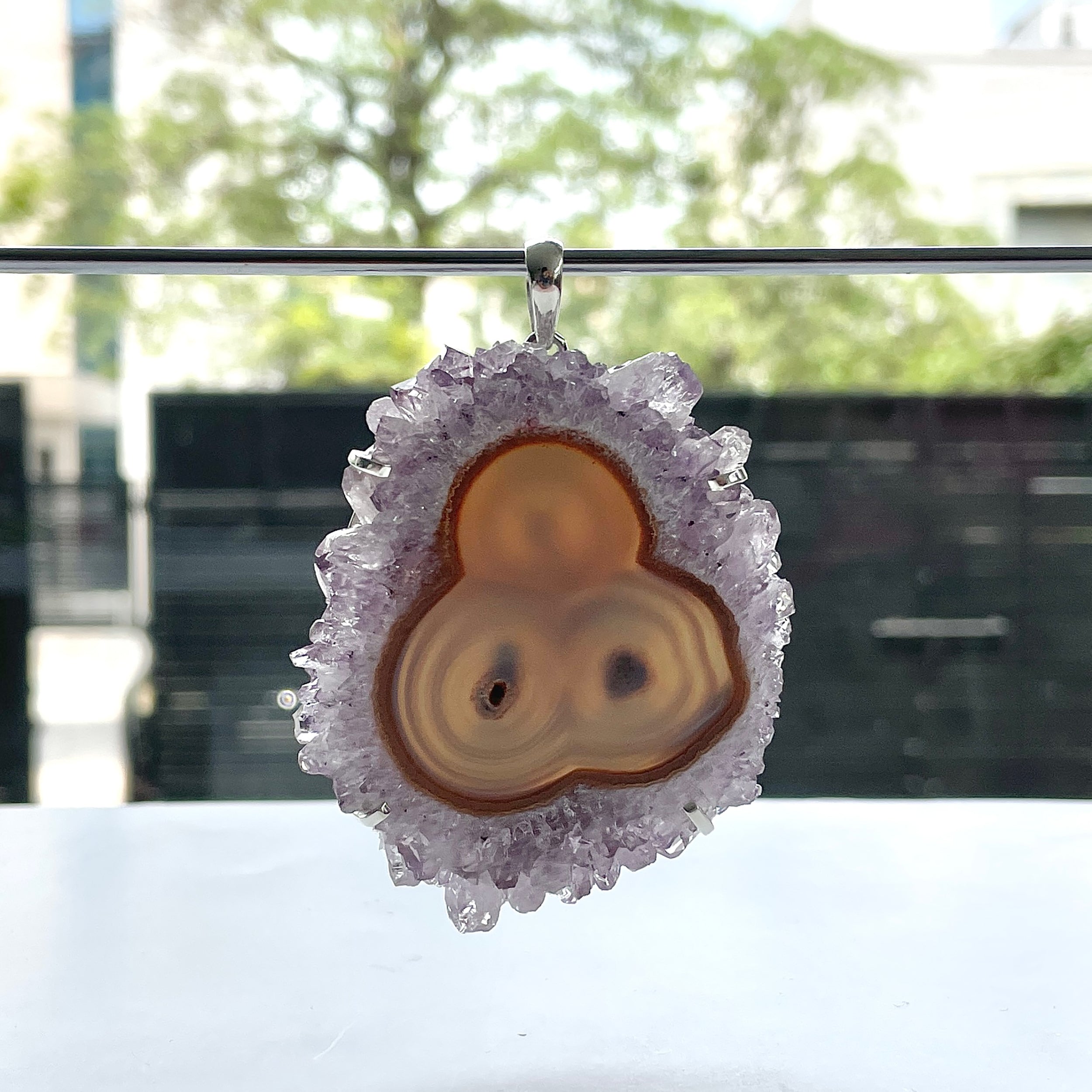 Amethyst Stalactite Pendant-(ASL-P-399.)