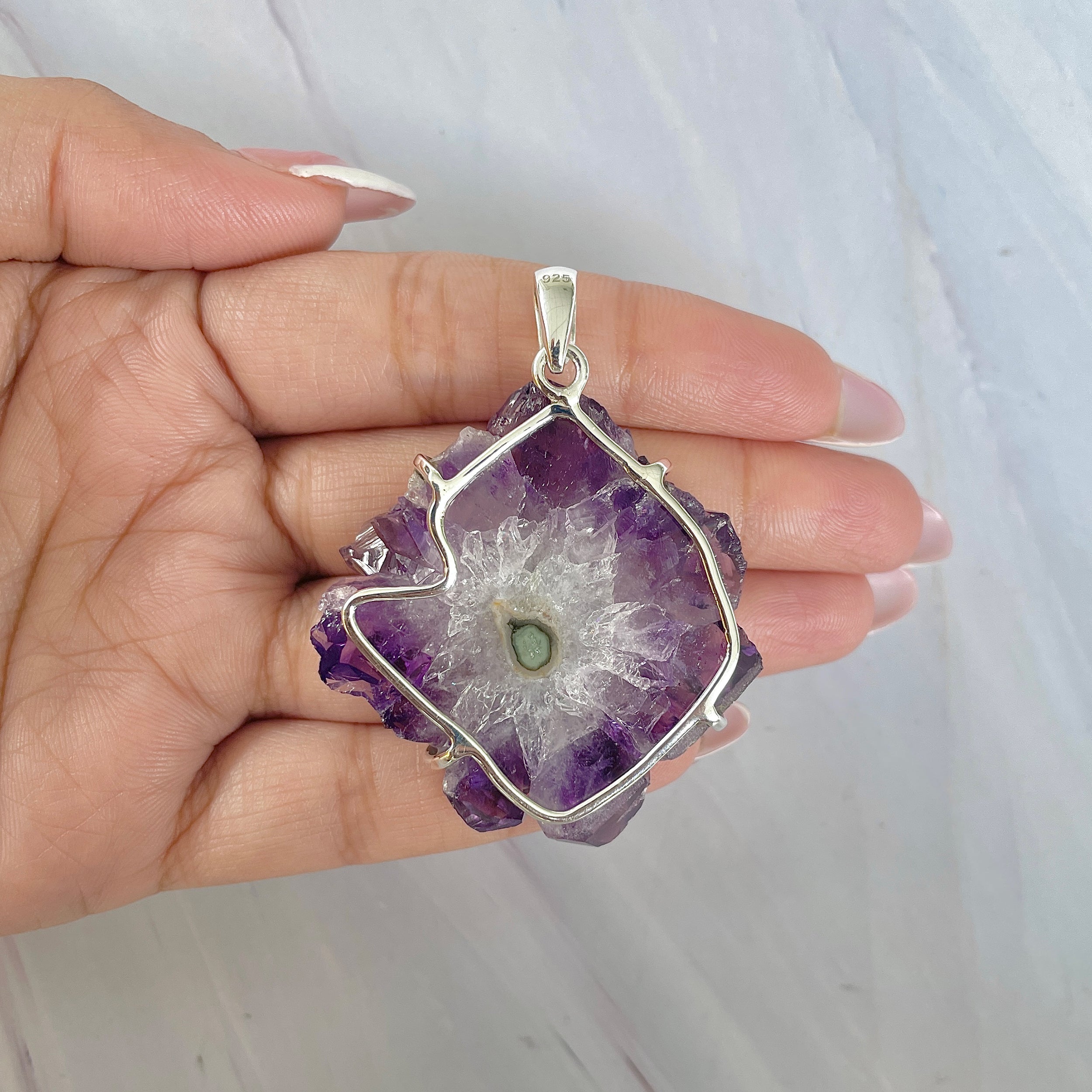 Amethyst Stalactite Pendant-(ASL-P-40.)