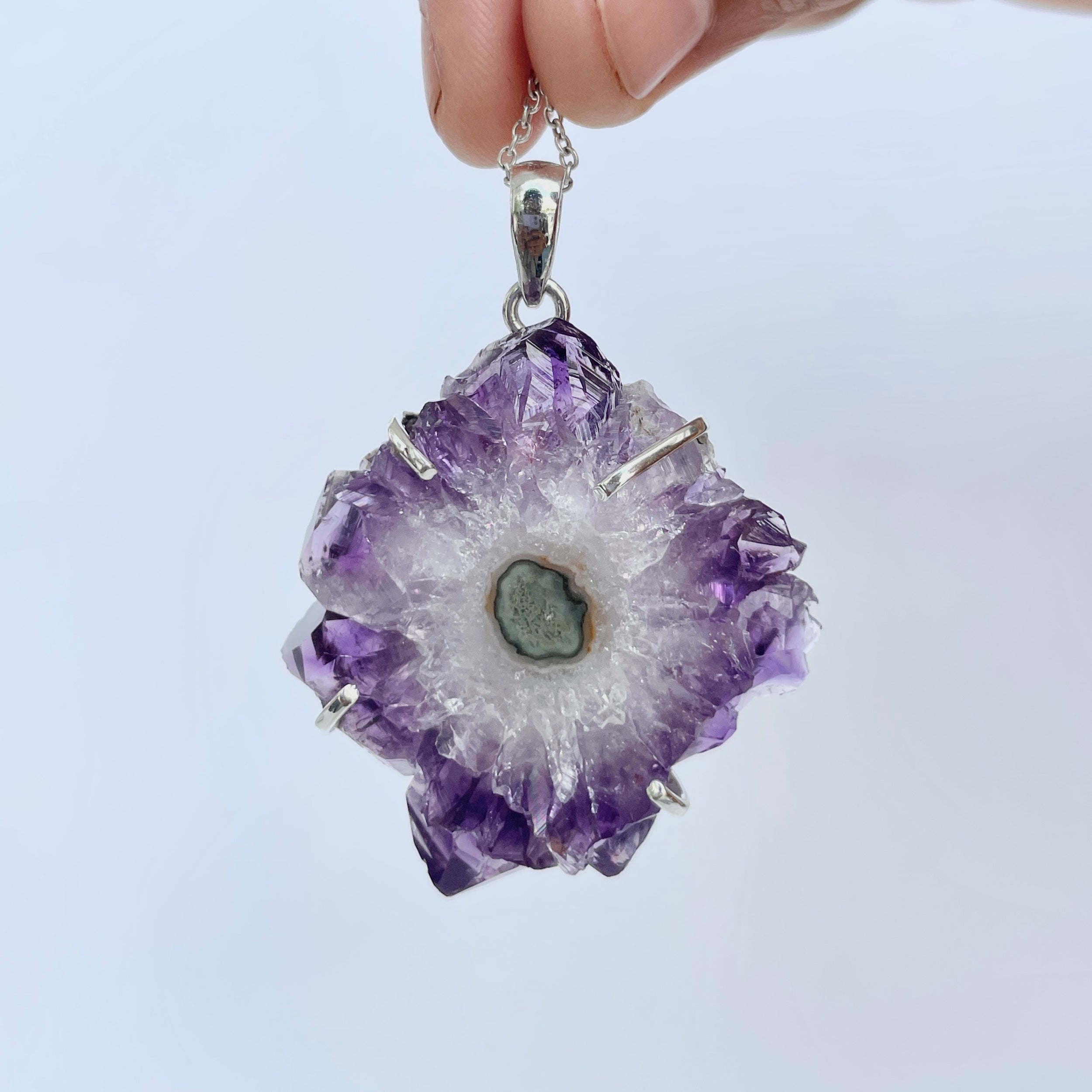 Amethyst Stalactite Pendant-(ASL-P-40.)