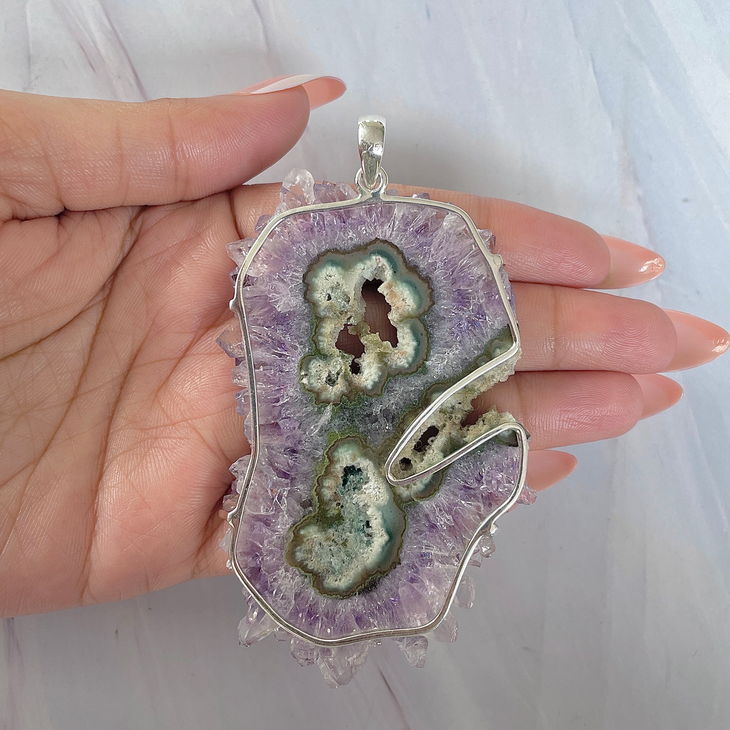 Amethyst Stalactite Pendant-(ASL-P-400.)