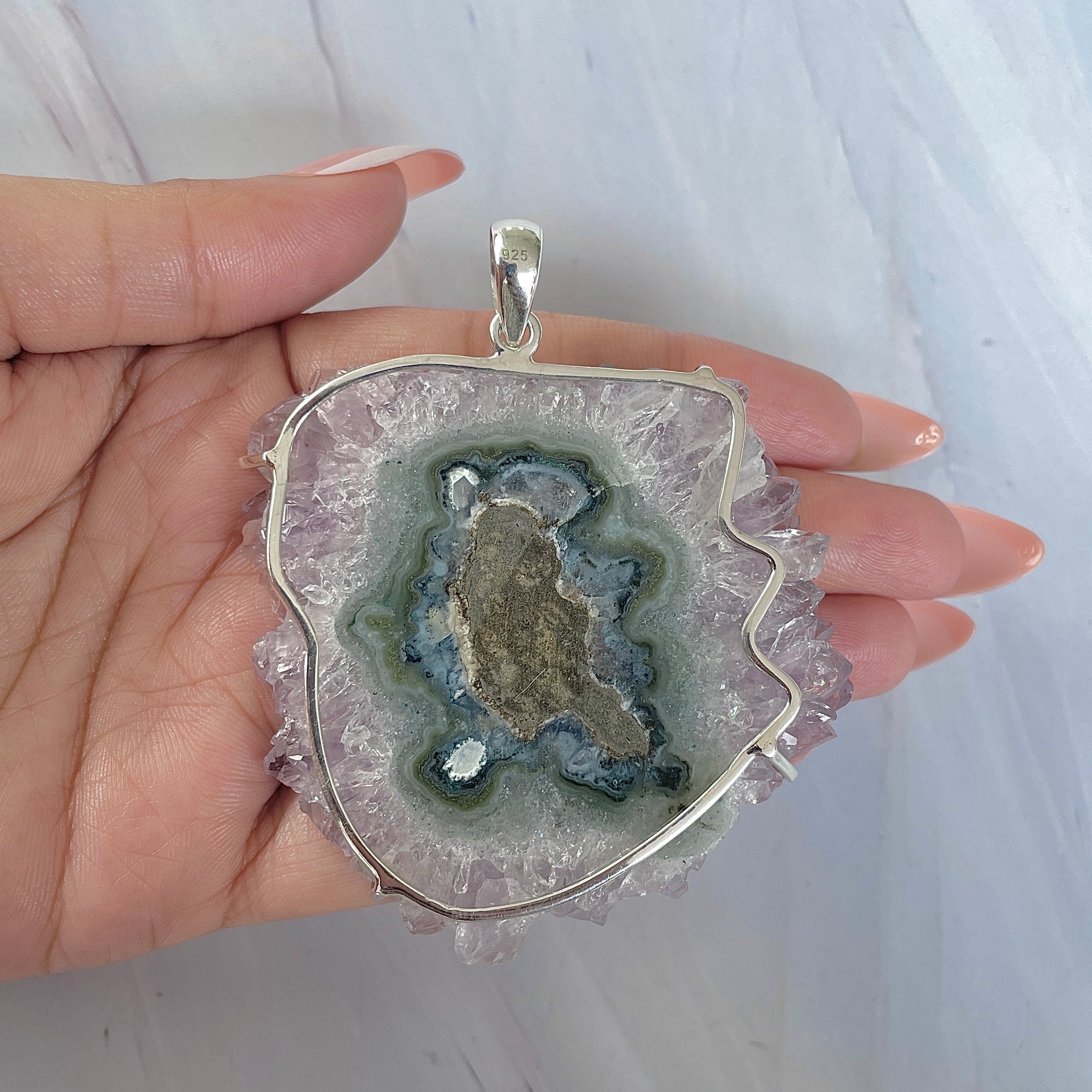 Amethyst Stalactite Pendant-(ASL-P-401.)