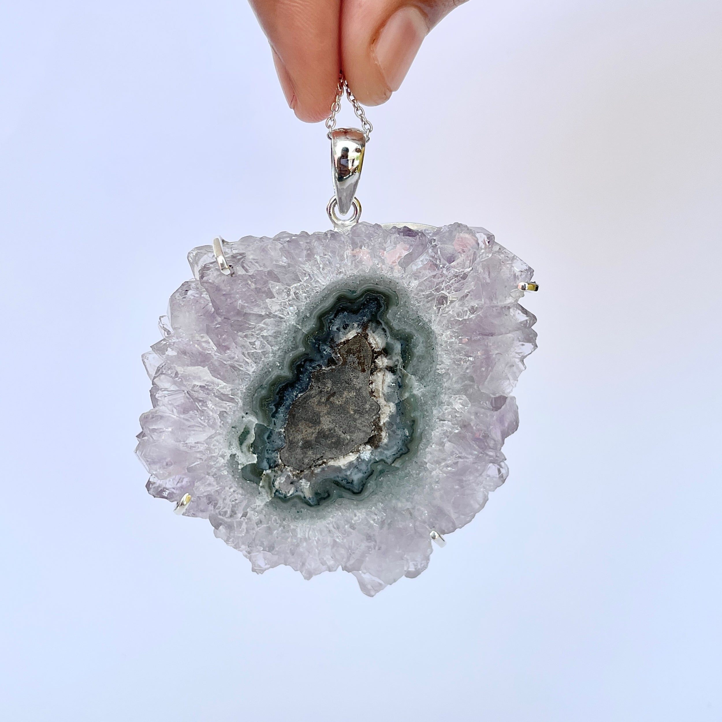 Amethyst Stalactite Pendant-(ASL-P-401.)