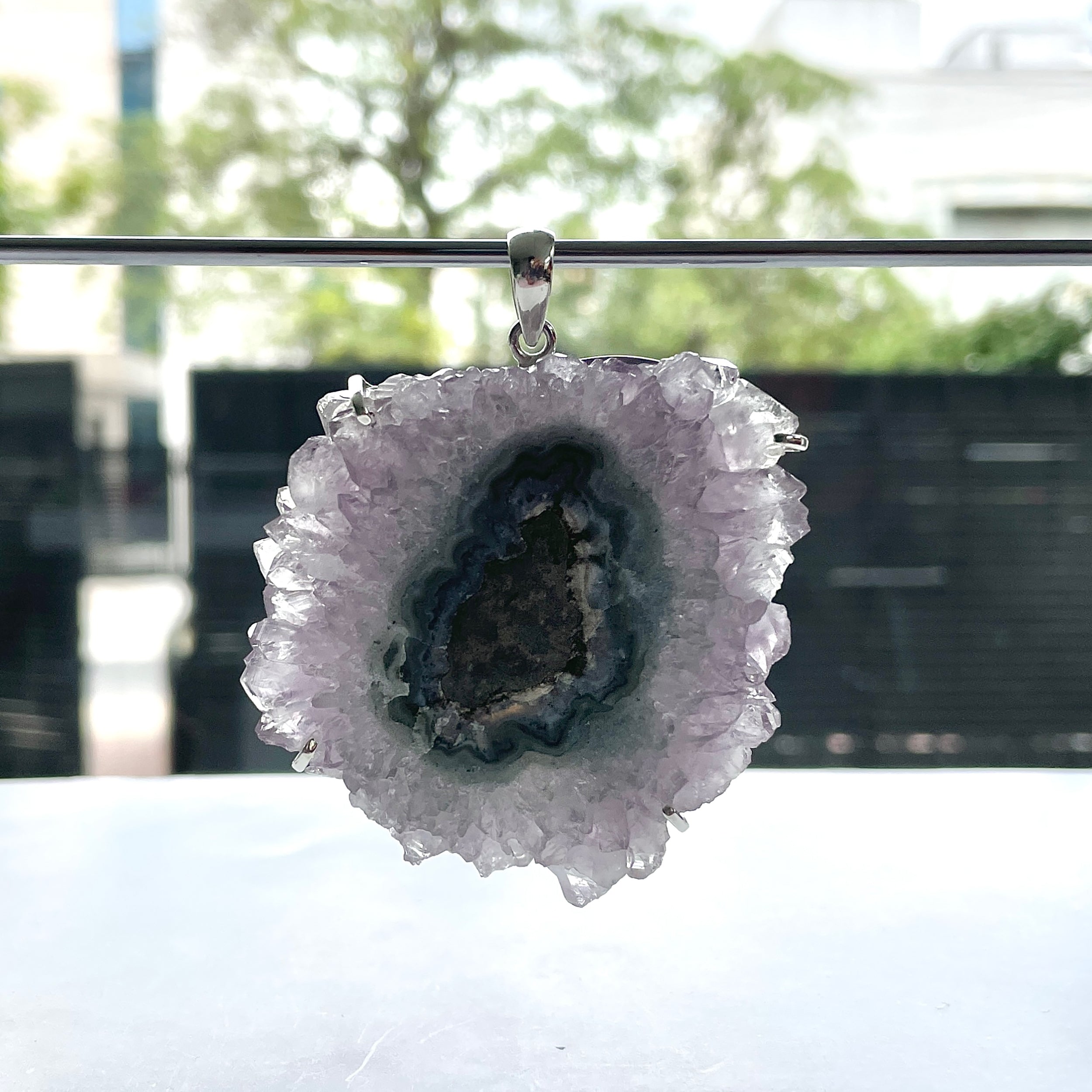 Amethyst Stalactite Pendant-(ASL-P-401.)