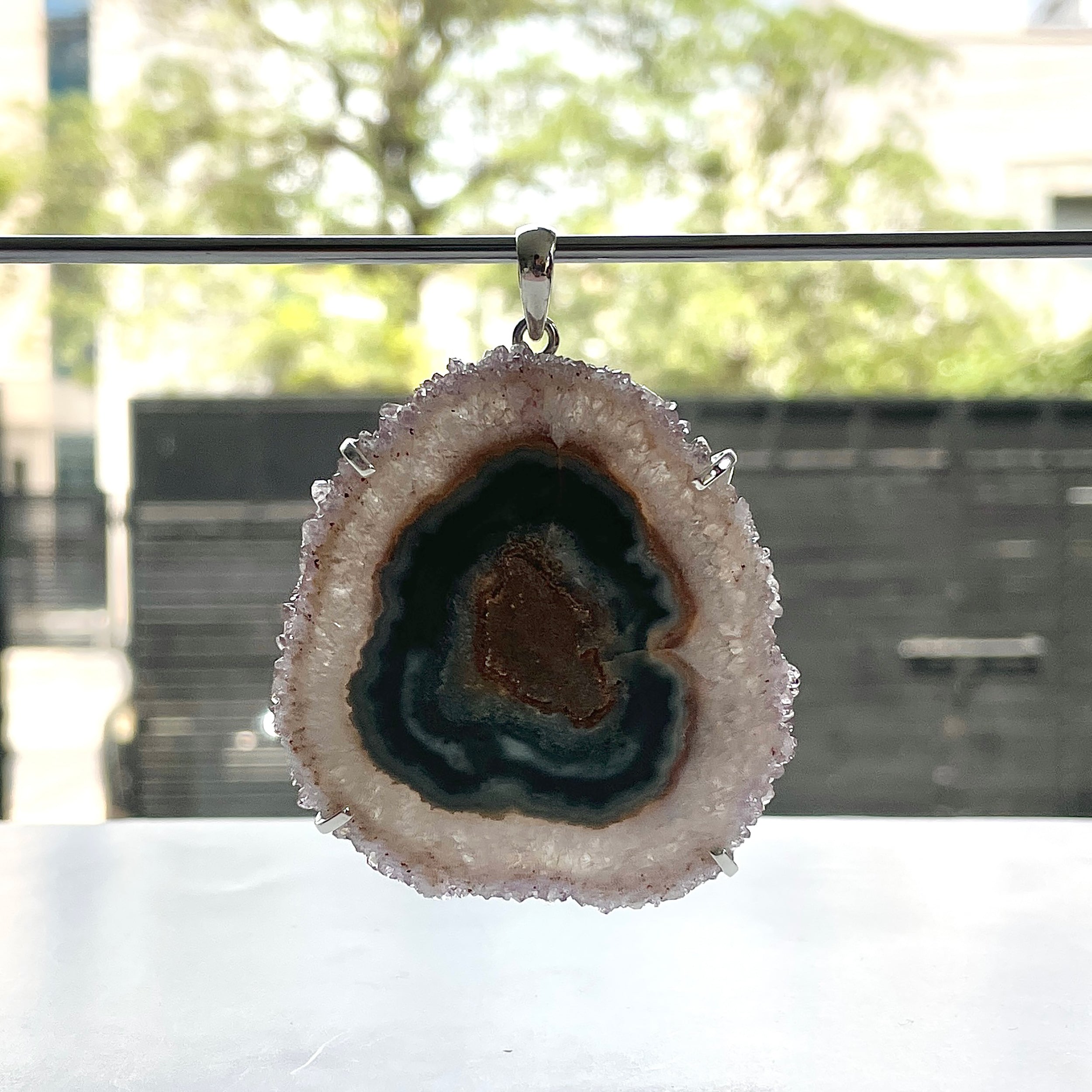 Amethyst Stalactite Pendant-(ASL-P-403.)