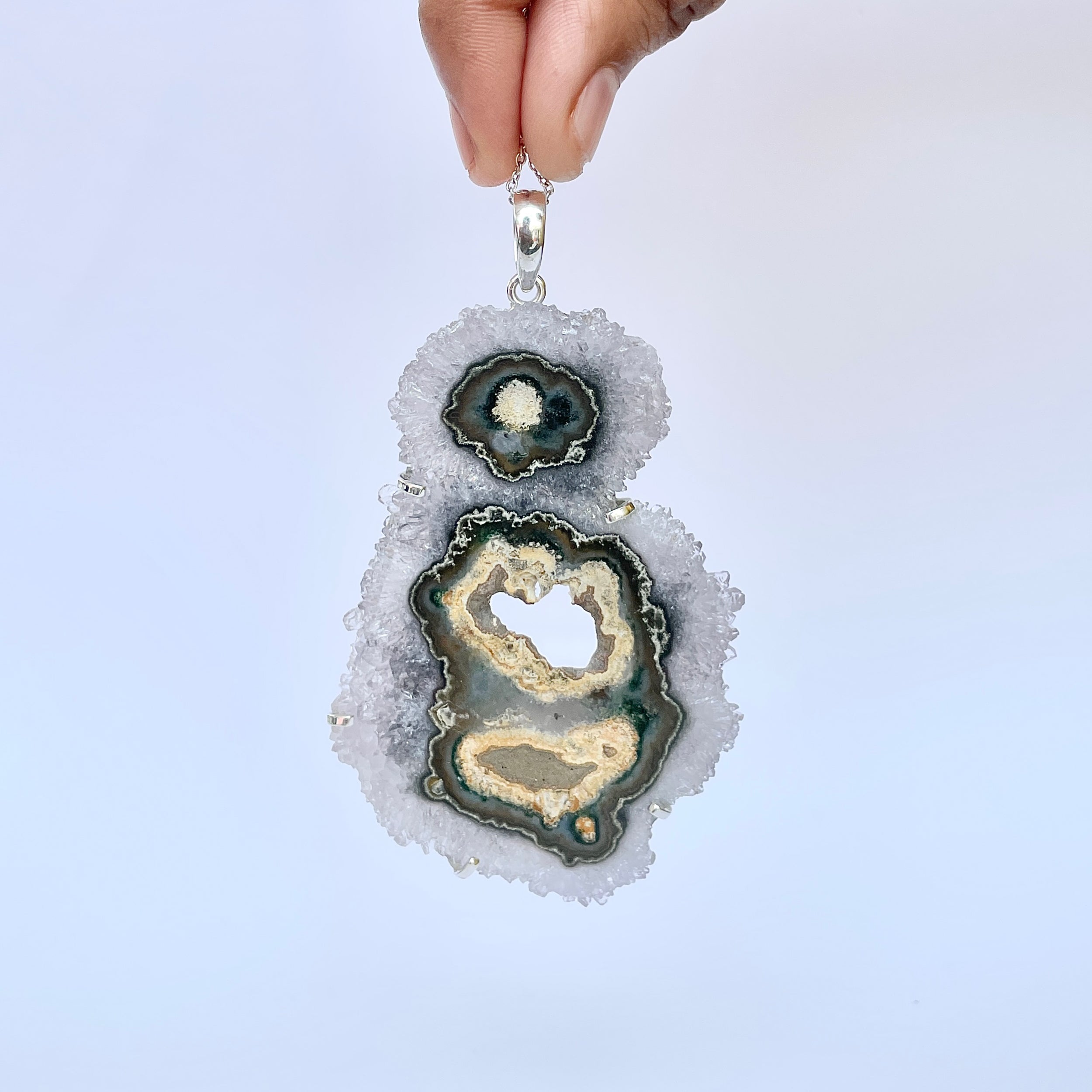 Amethyst Stalactite Pendant-(ASL-P-405.)