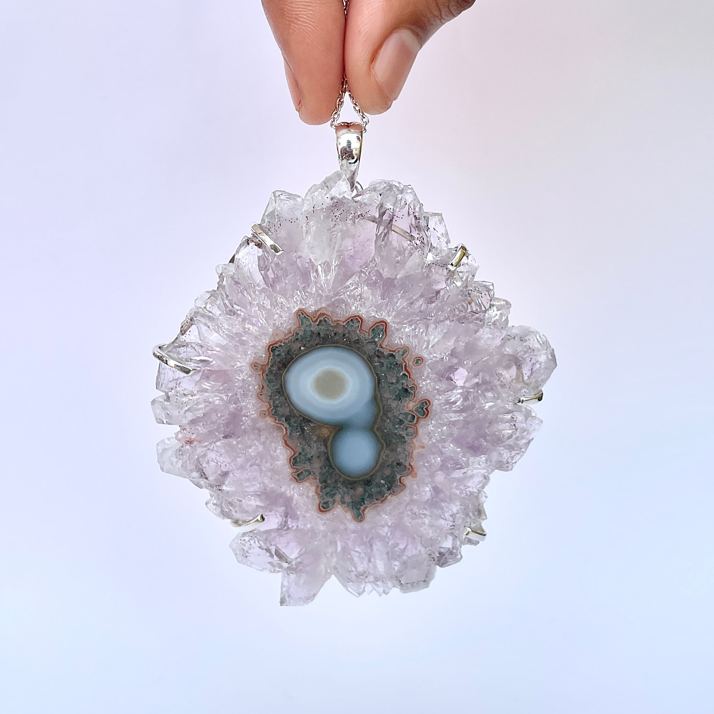 Amethyst Stalactite Pendant-(ASL-P-406.)