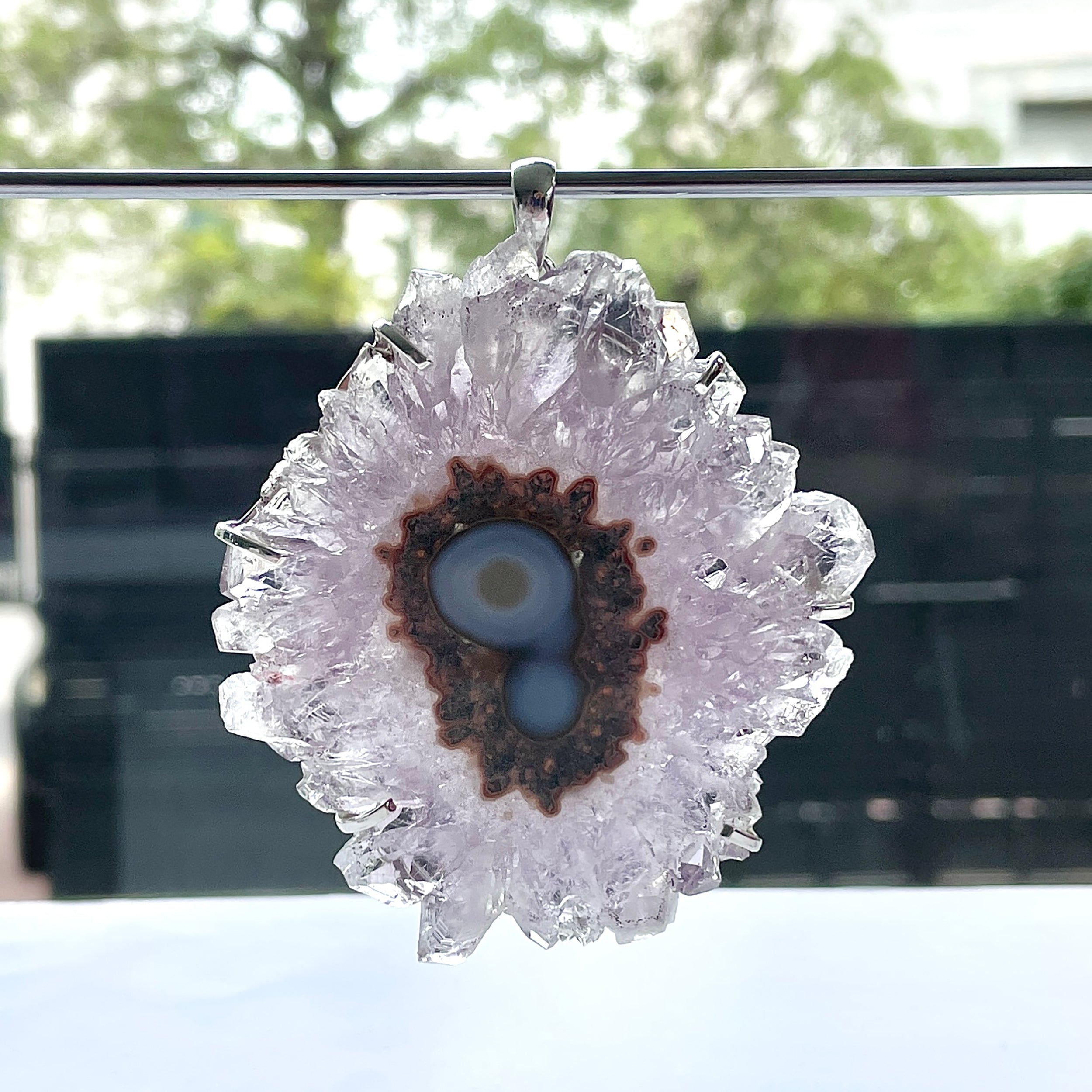 Amethyst Stalactite Pendant-(ASL-P-406.)