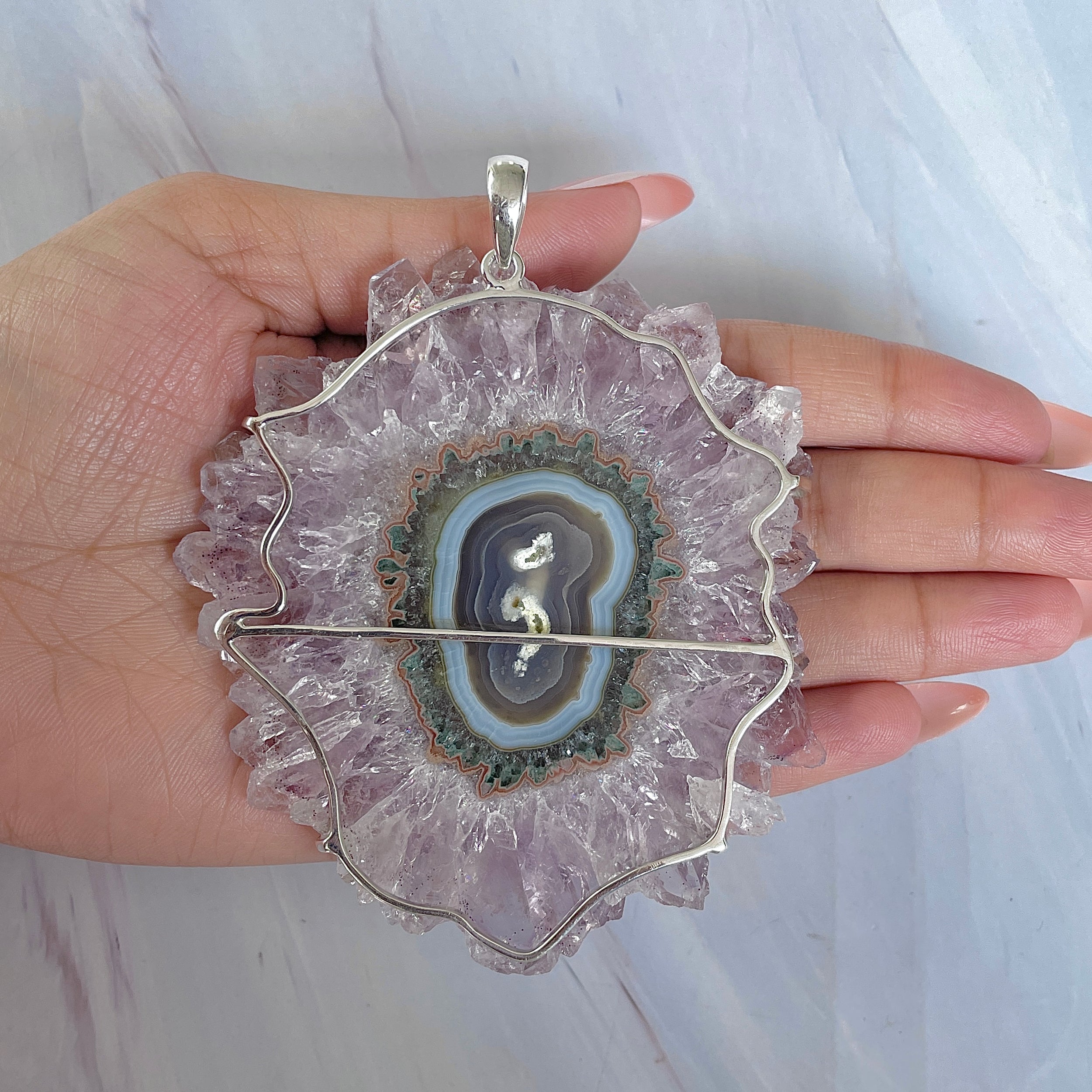 Amethyst Stalactite Pendant-(ASL-P-407.)