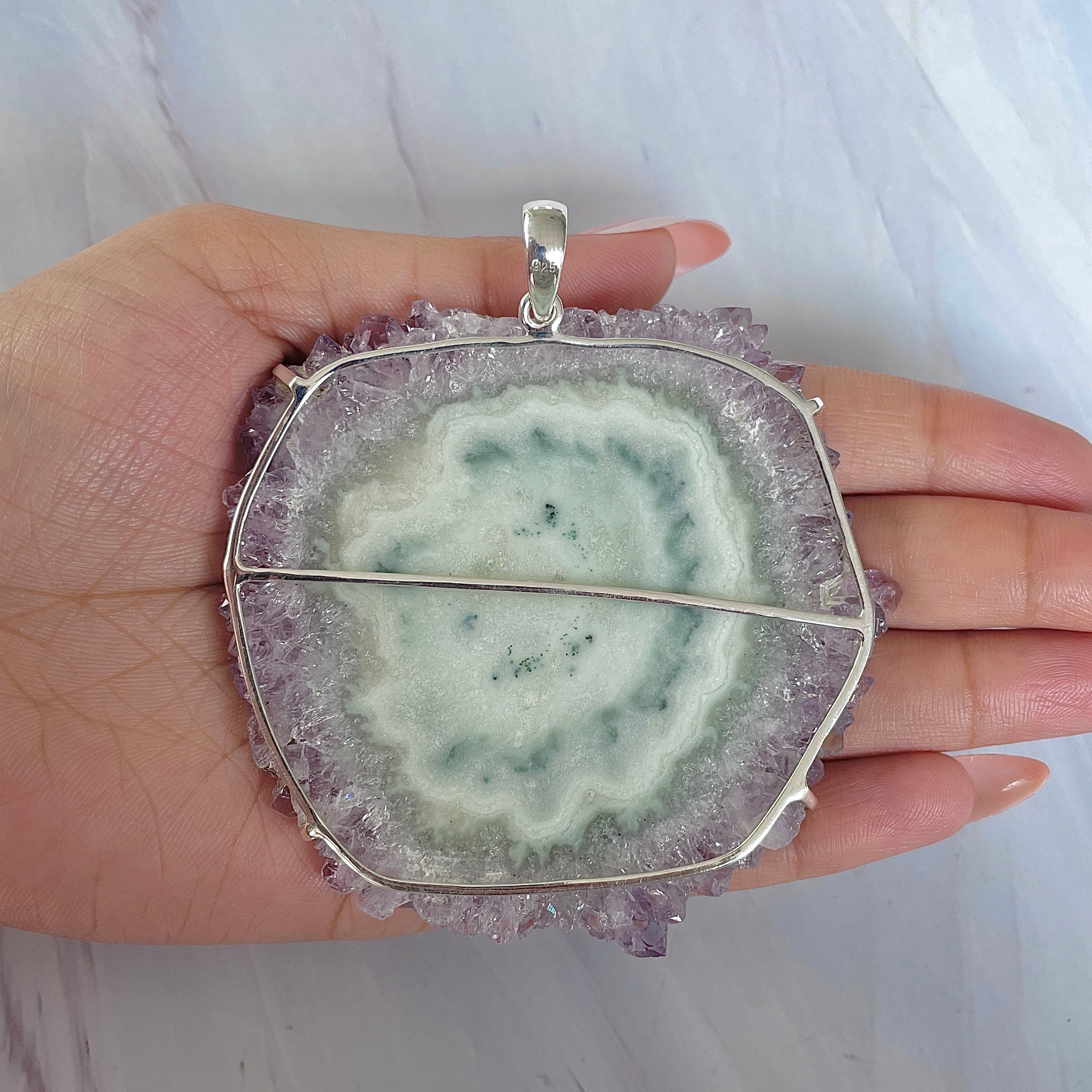 Amethyst Stalactite Pendant-(ASL-P-408.)