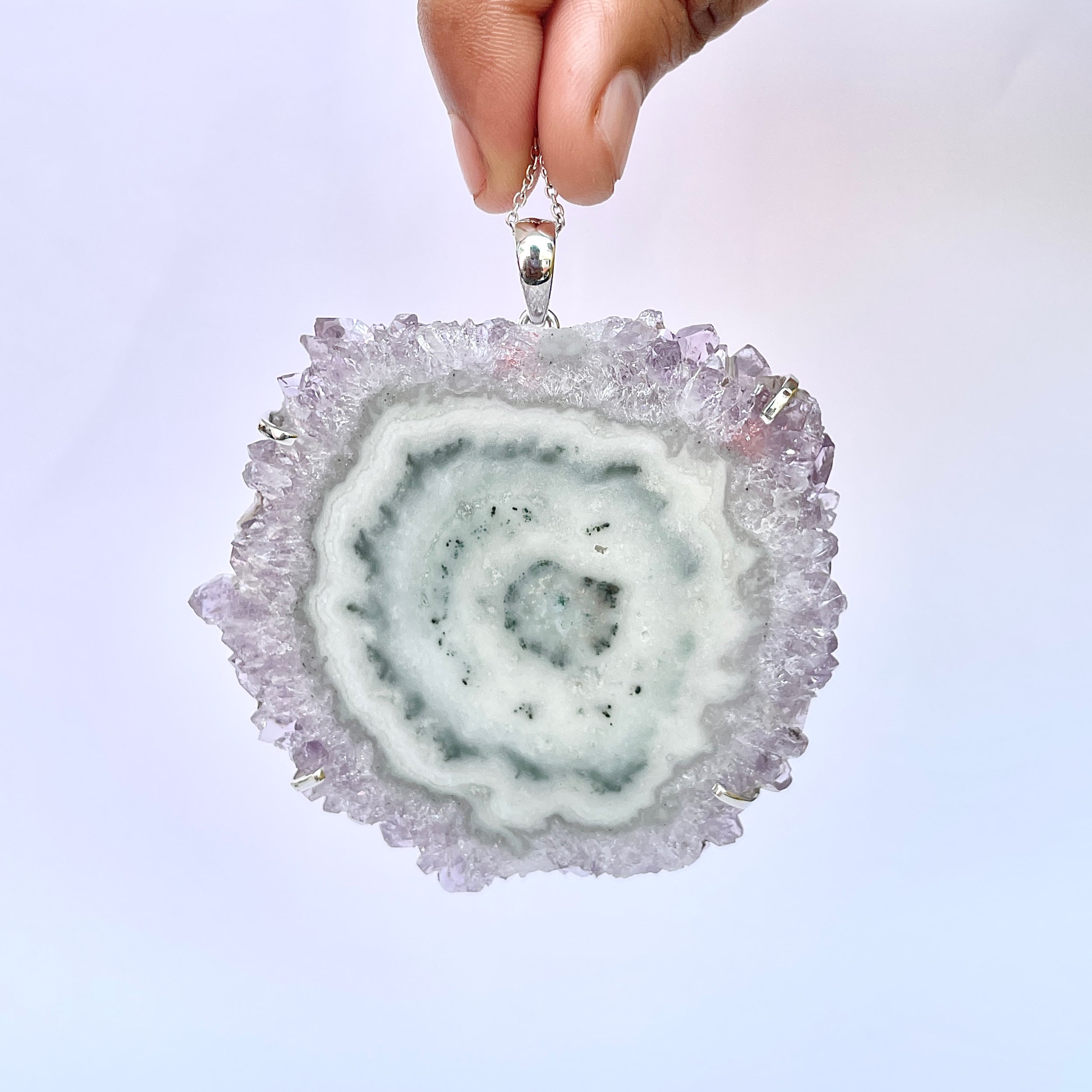 Amethyst Stalactite Pendant-(ASL-P-408.)