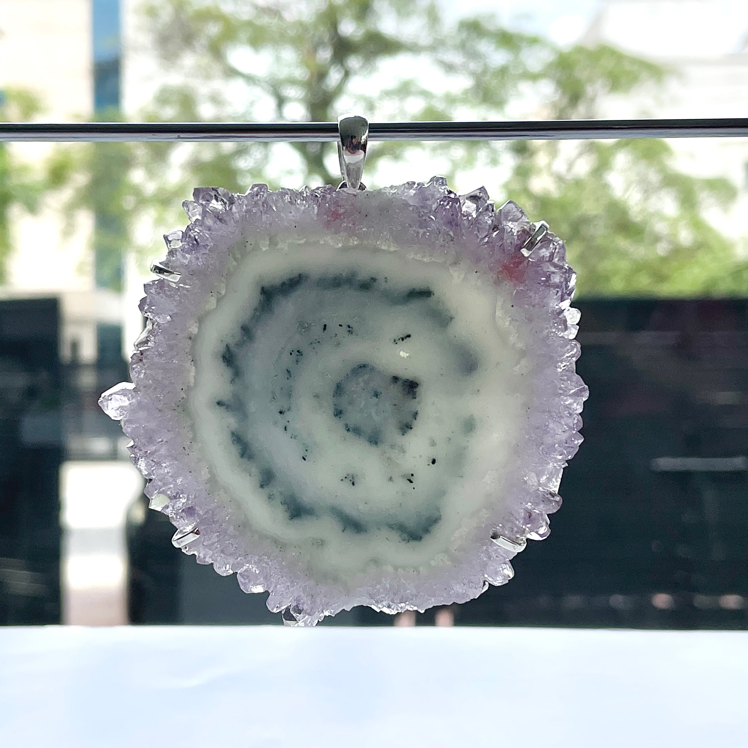 Amethyst Stalactite Pendant-(ASL-P-408.)