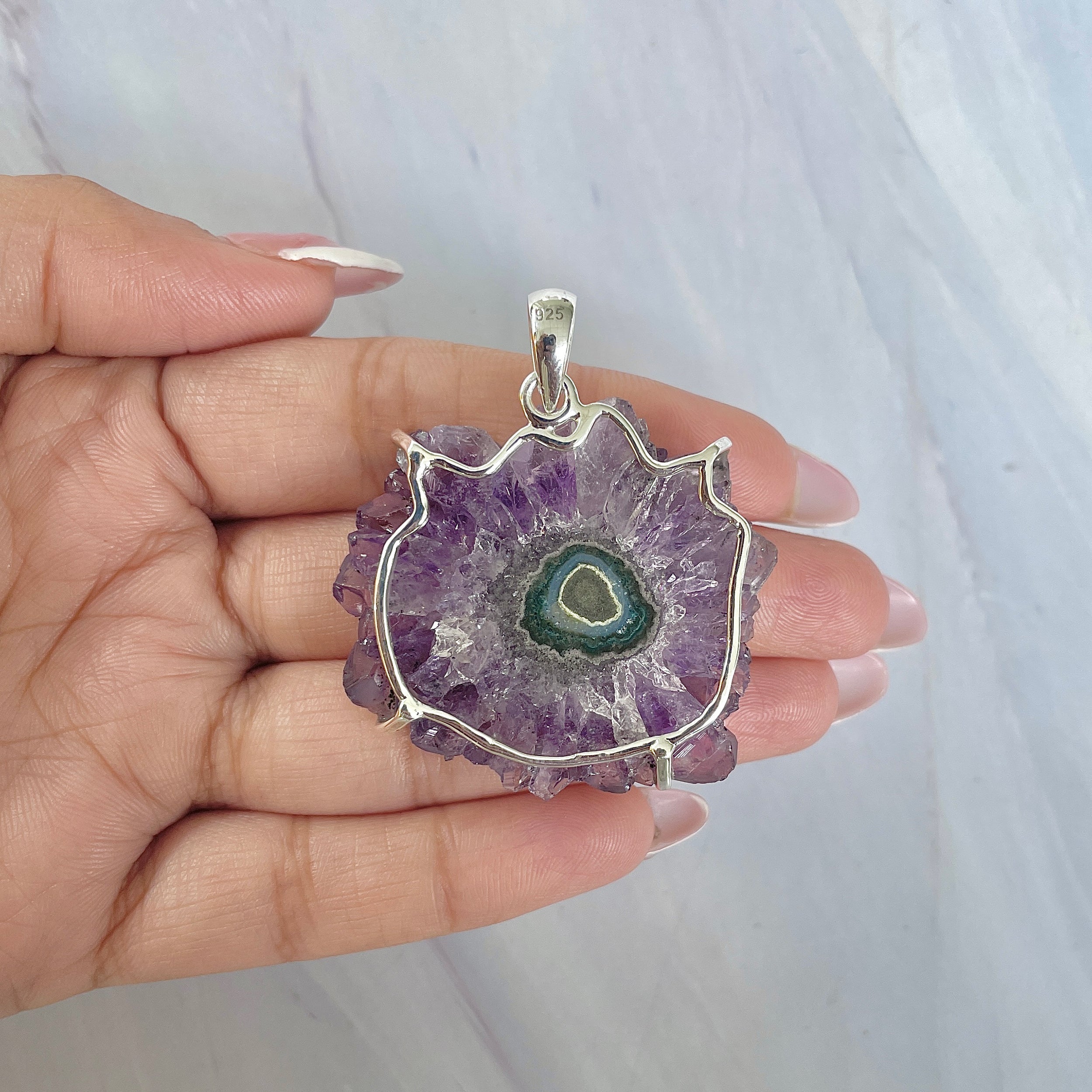 Amethyst Stalactite Pendant-(ASL-P-41.)