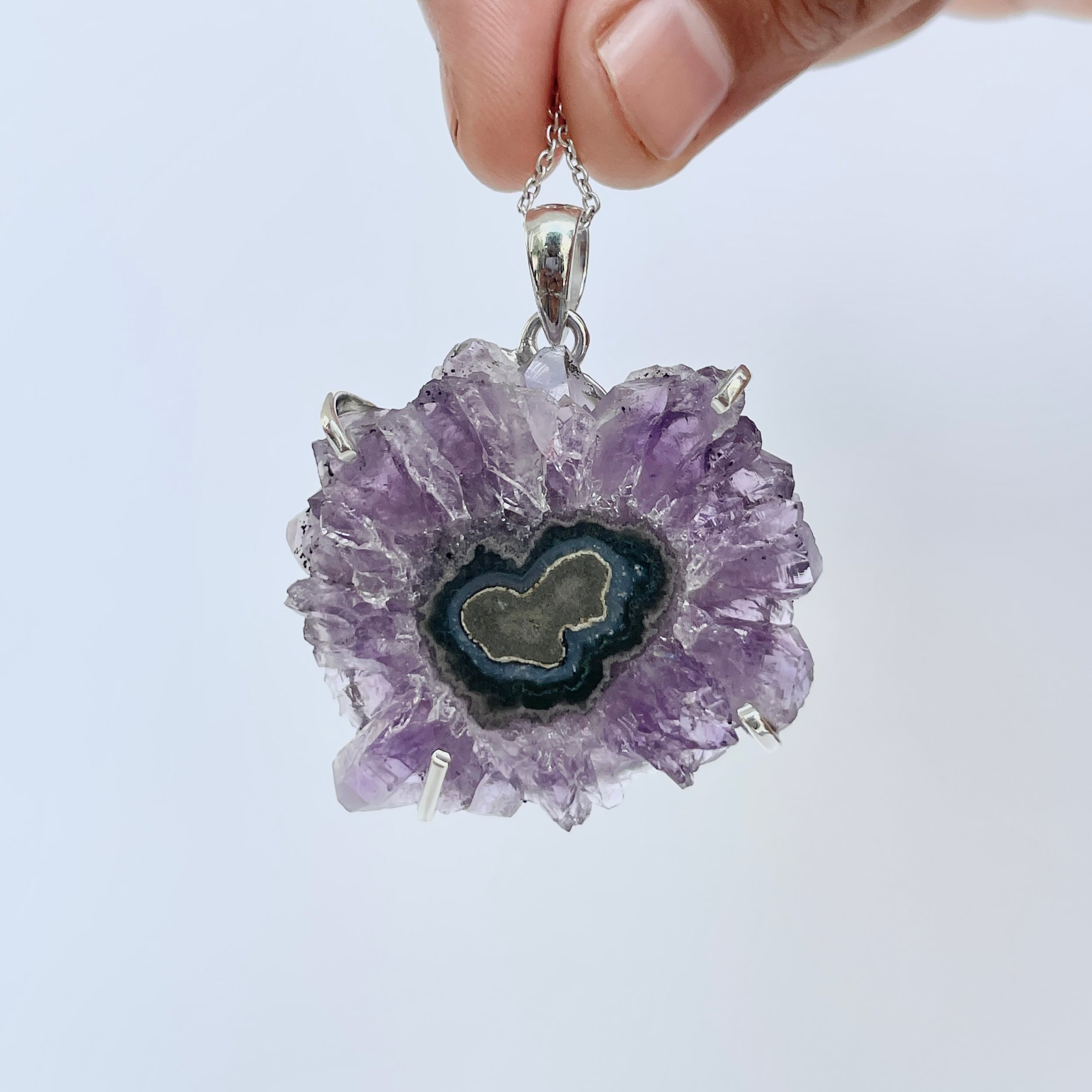 Amethyst Stalactite Pendant-(ASL-P-41.)