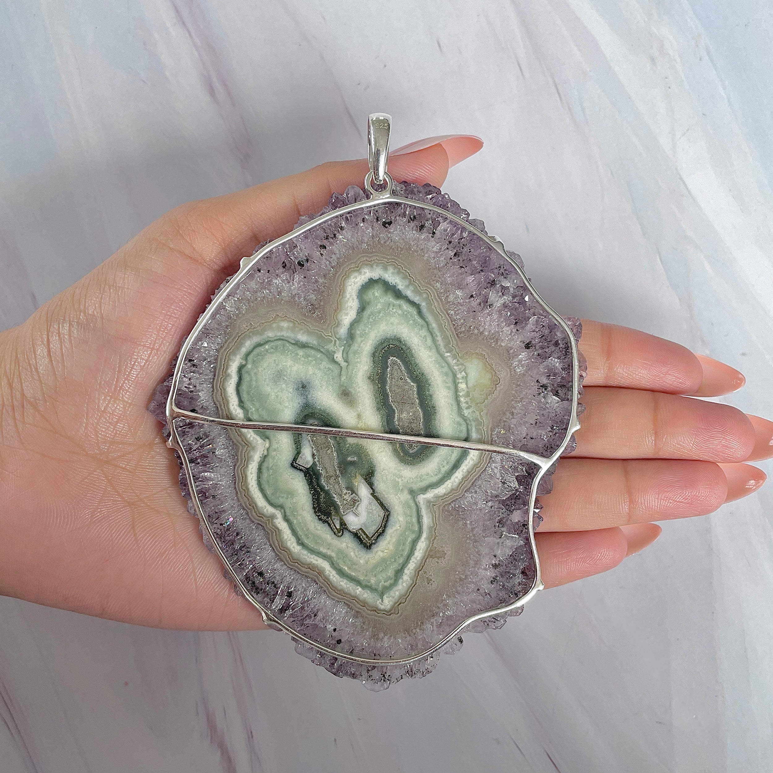 Amethyst Stalactite Pendant-(ASL-P-410.)
