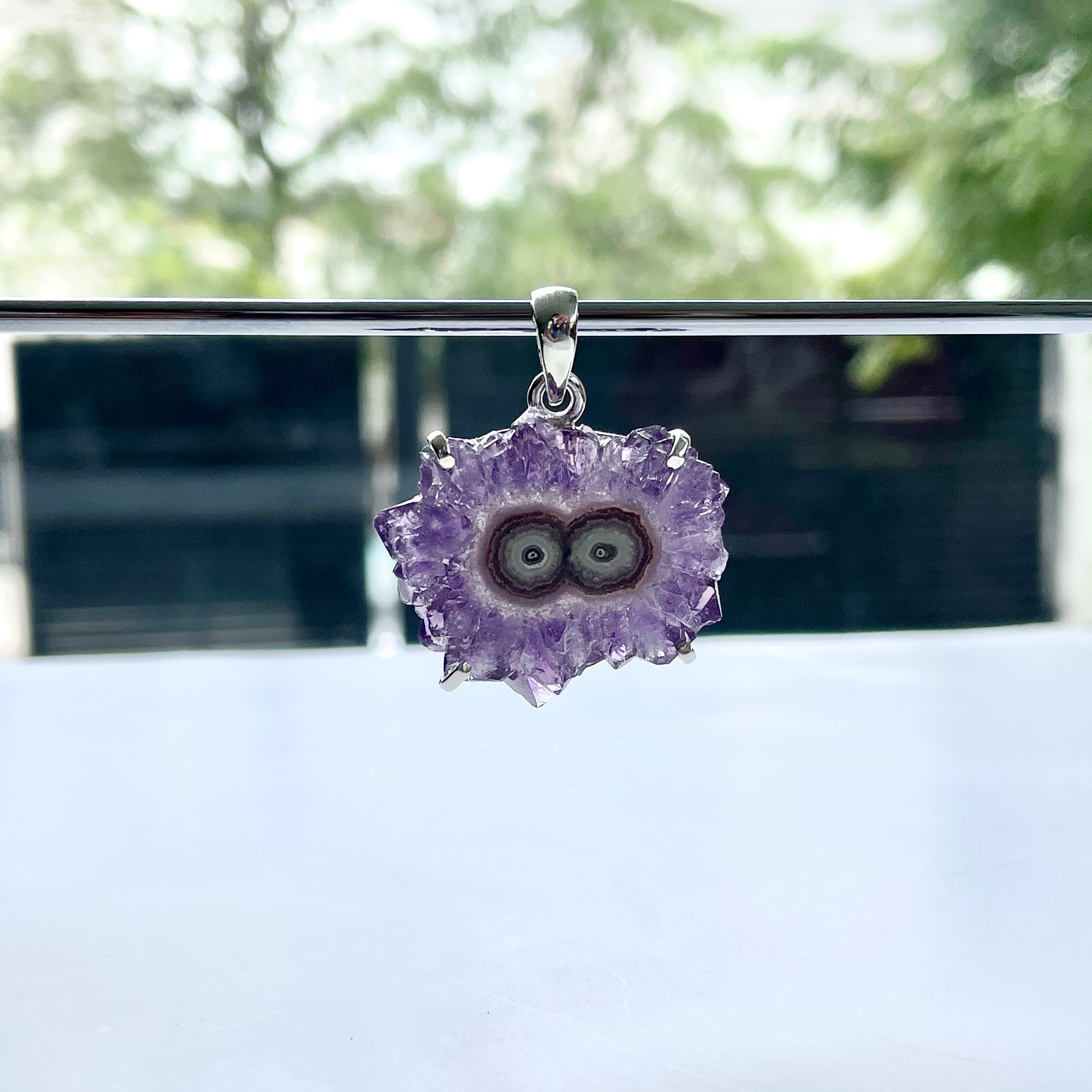 Amethyst Stalactite Pendant-(ASL-P-354.)