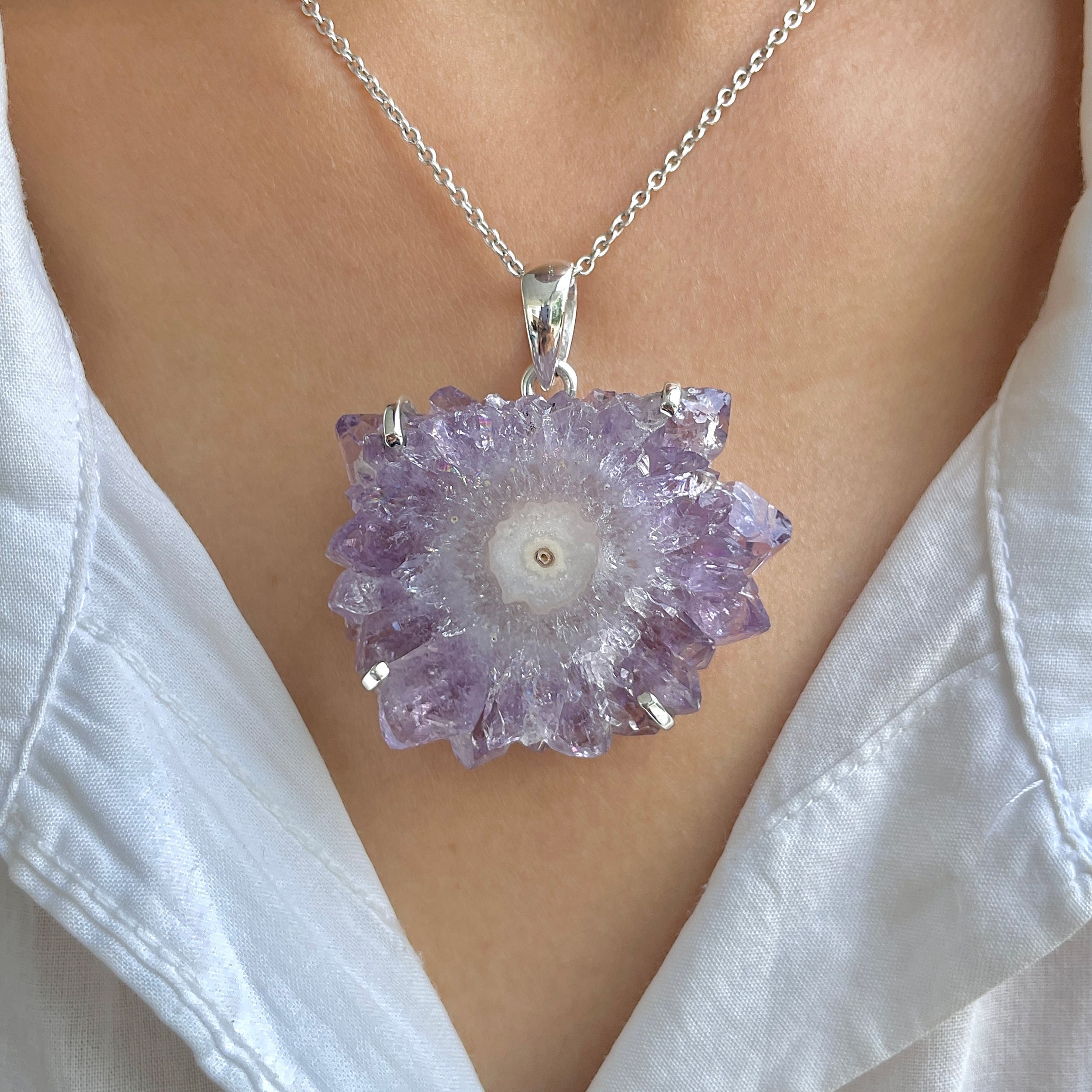 Amethyst Stalactite Pendant-(ASL-P-42.)