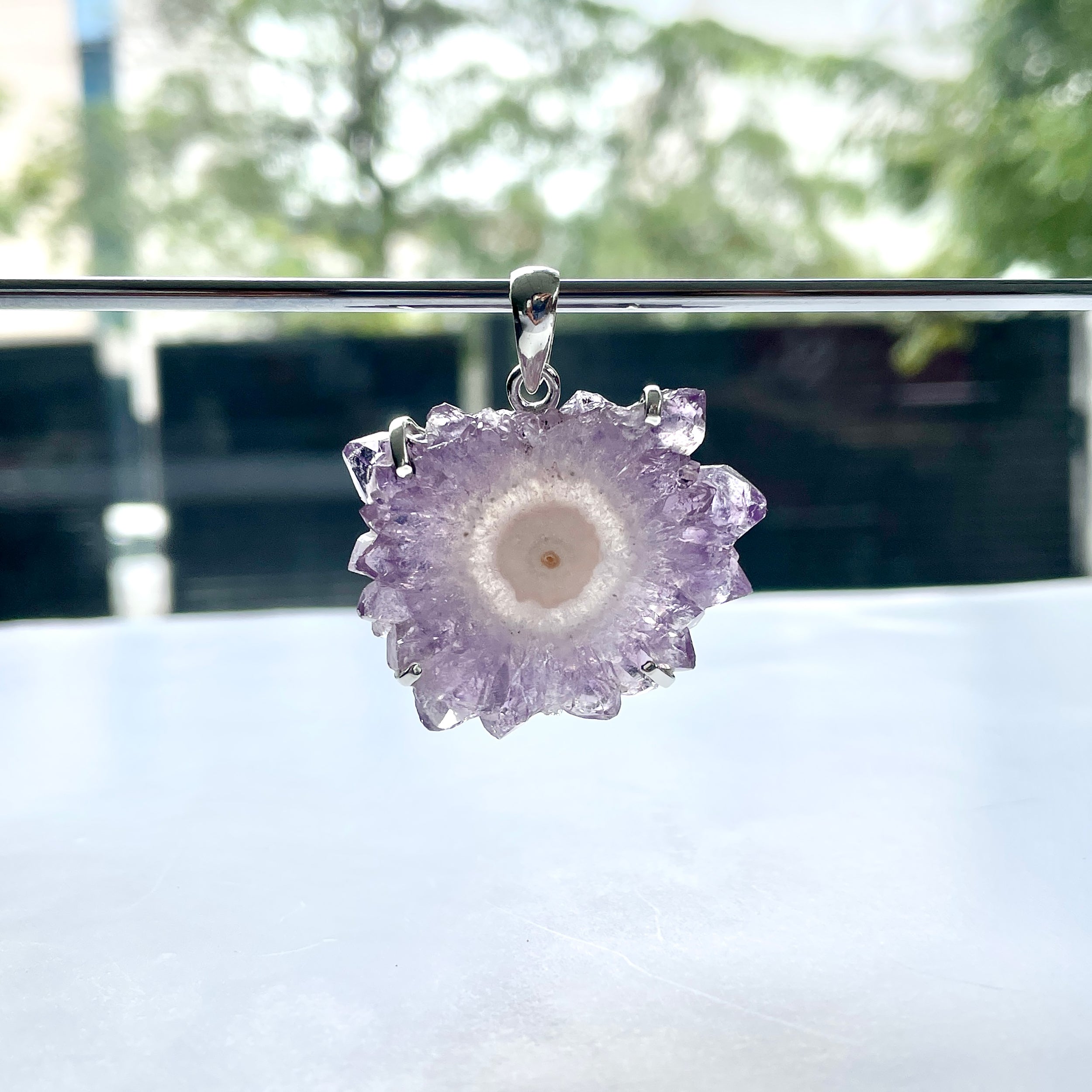 Amethyst Stalactite Pendant-(ASL-P-42.)