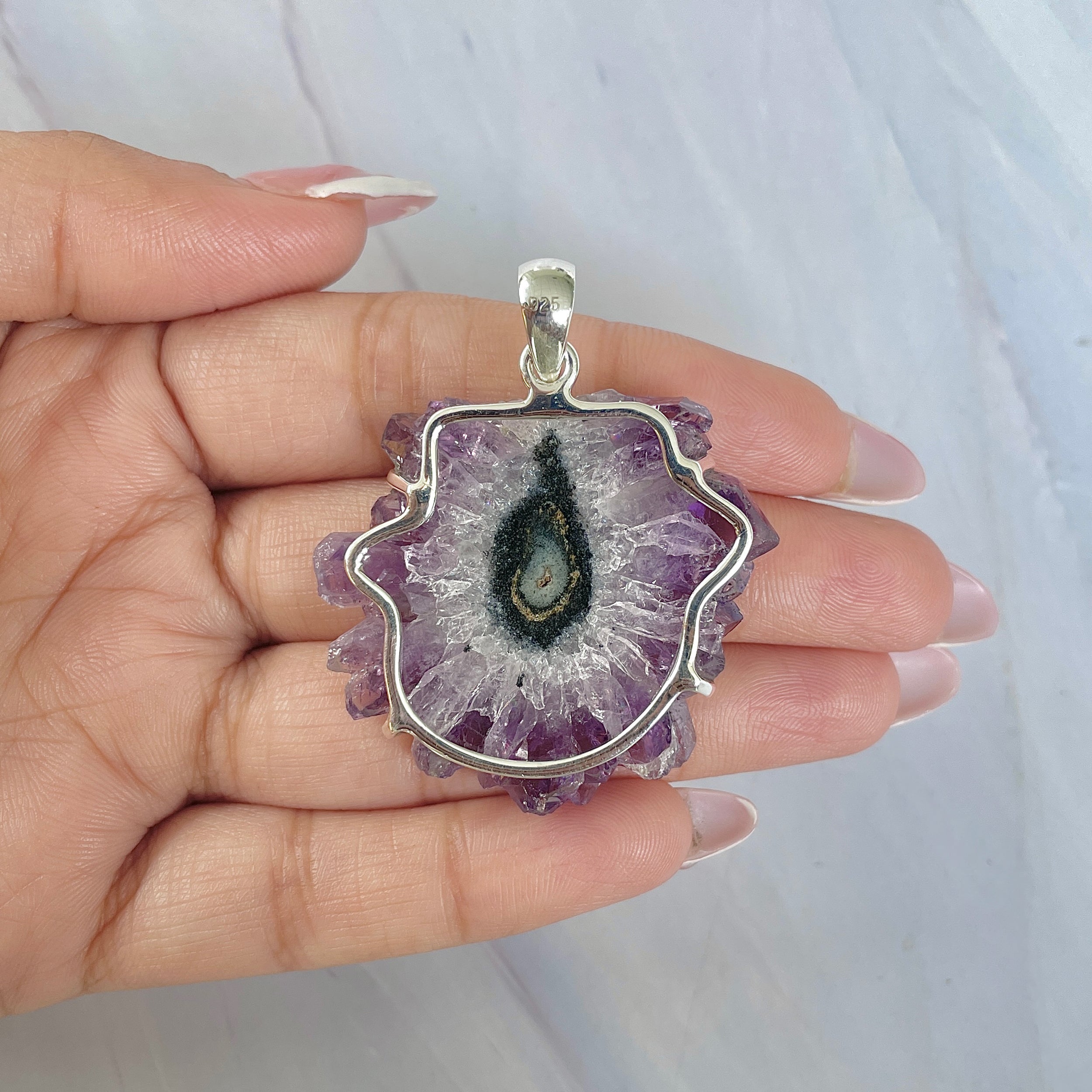 Amethyst Stalactite Pendant-(ASL-P-43.)