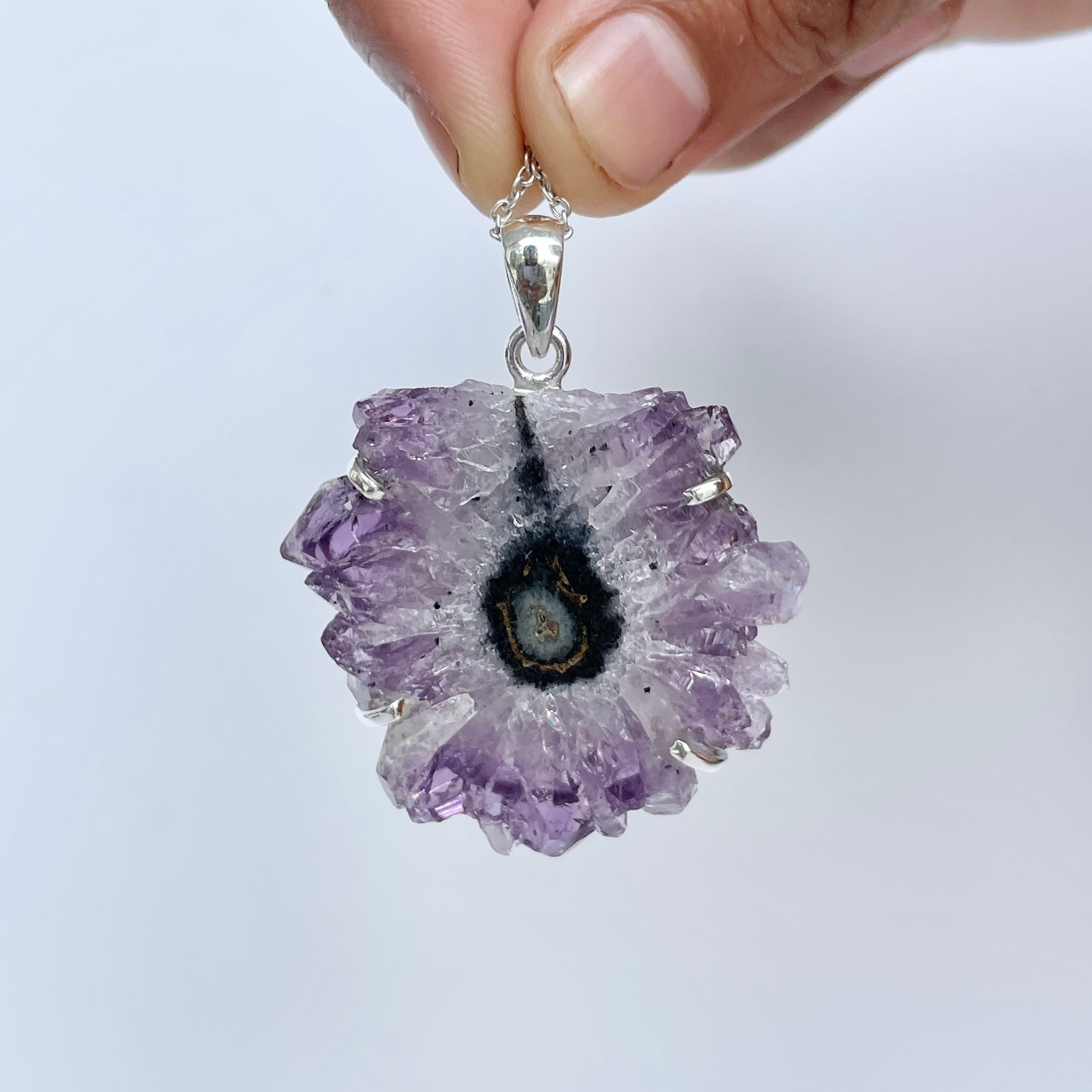 Amethyst Stalactite Pendant-(ASL-P-43.)
