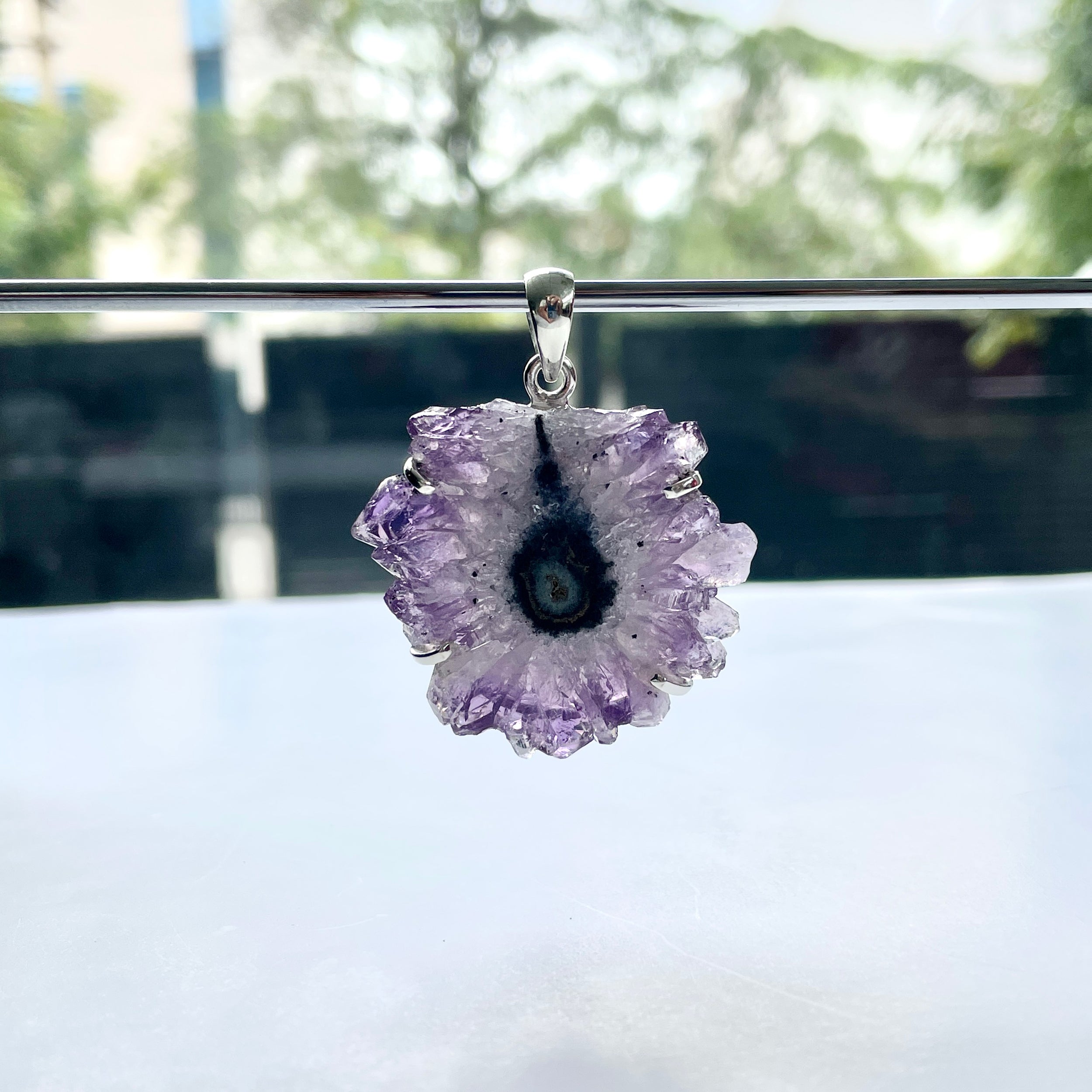 Amethyst Stalactite Pendant-(ASL-P-43.)