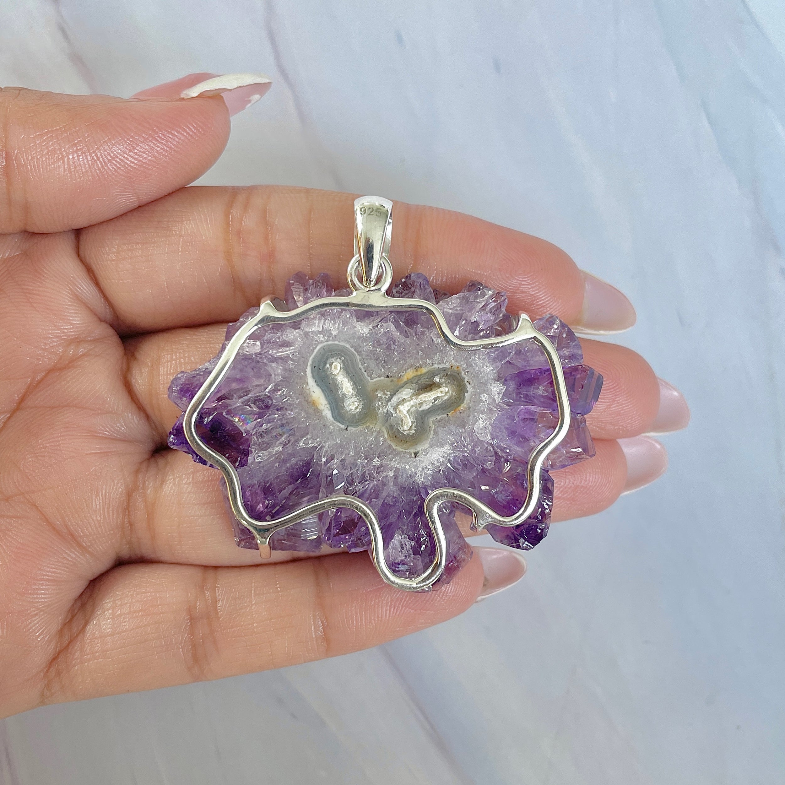 Amethyst Stalactite Pendant-(ASL-P-44.)