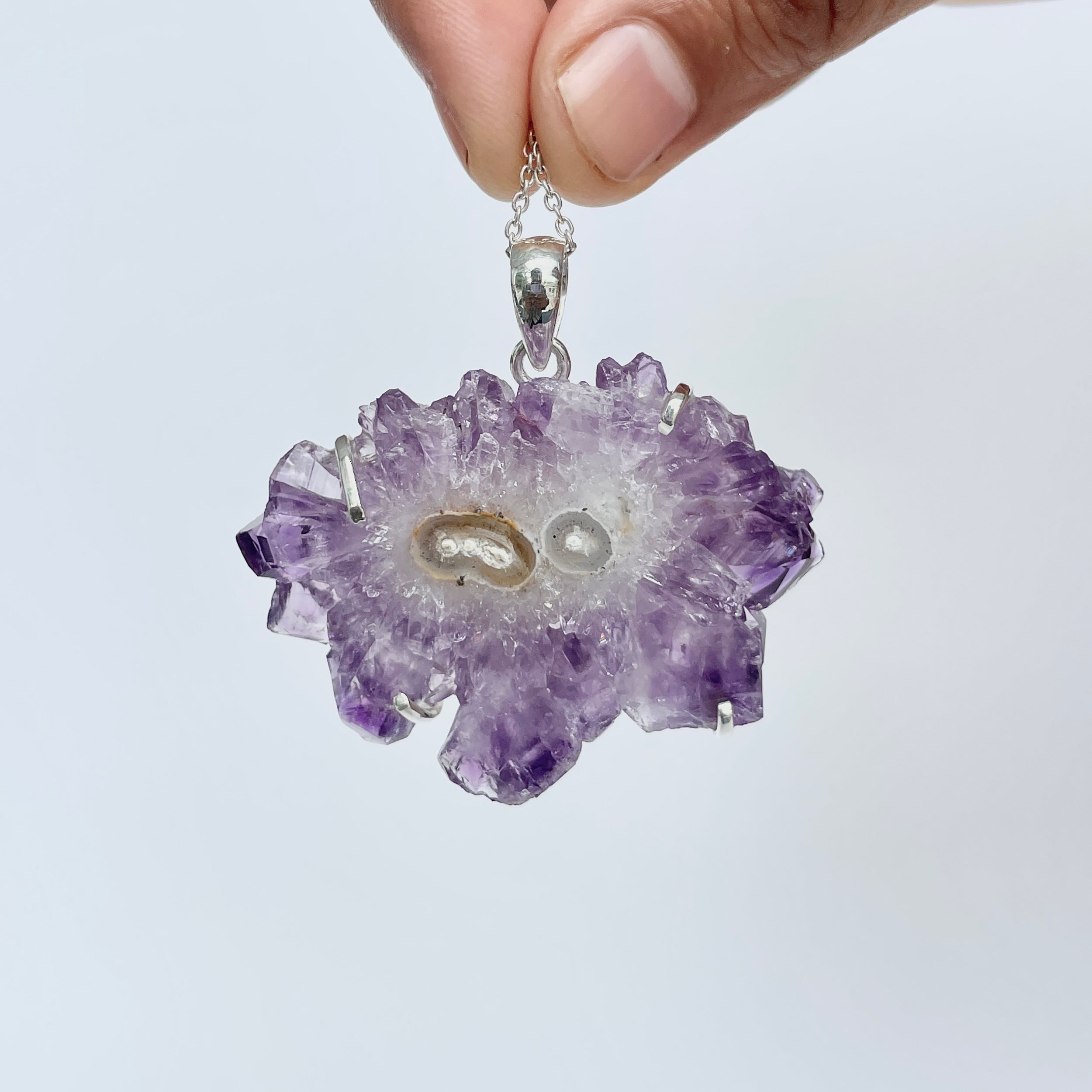 Amethyst Stalactite Pendant-(ASL-P-44.)