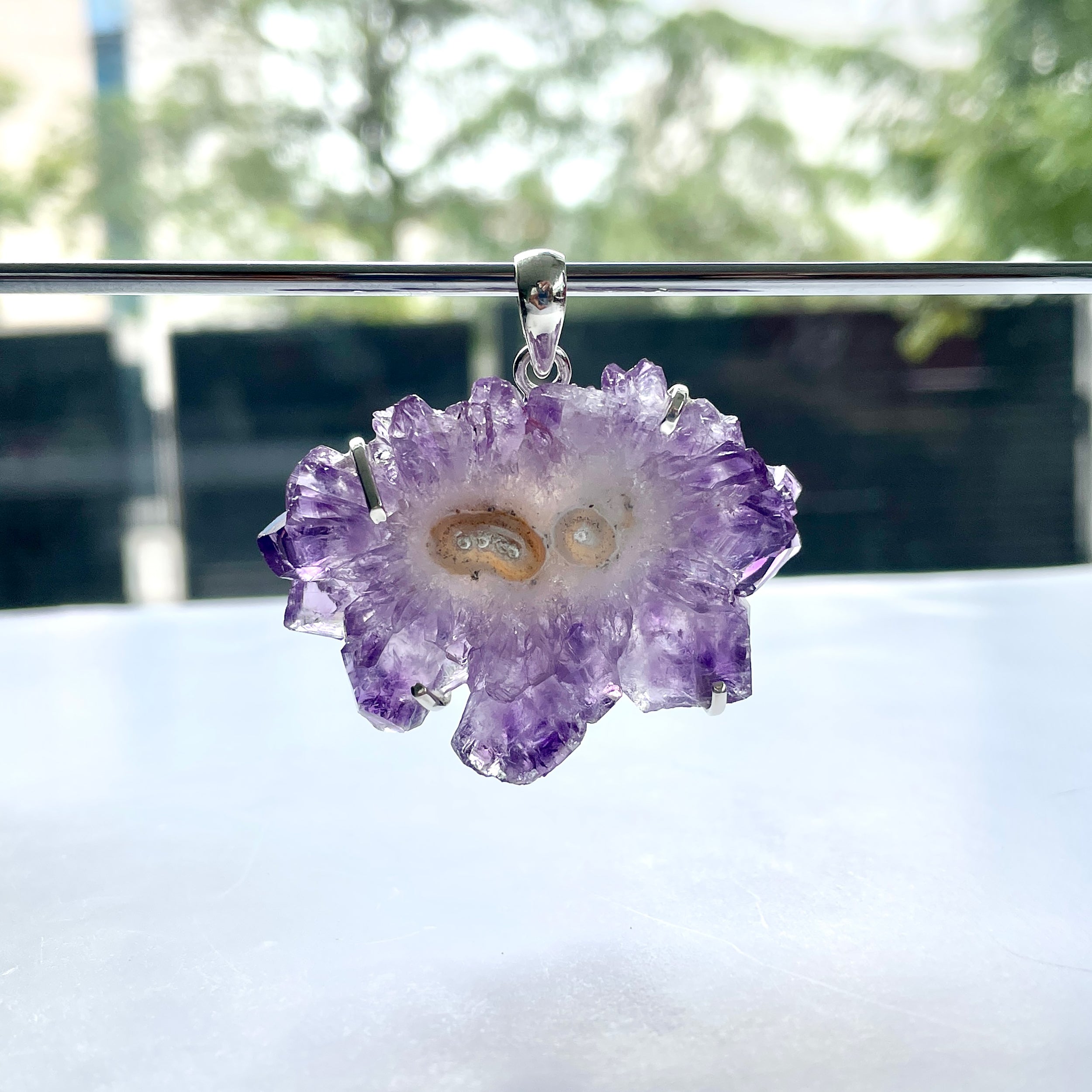 Amethyst Stalactite Pendant-(ASL-P-44.)