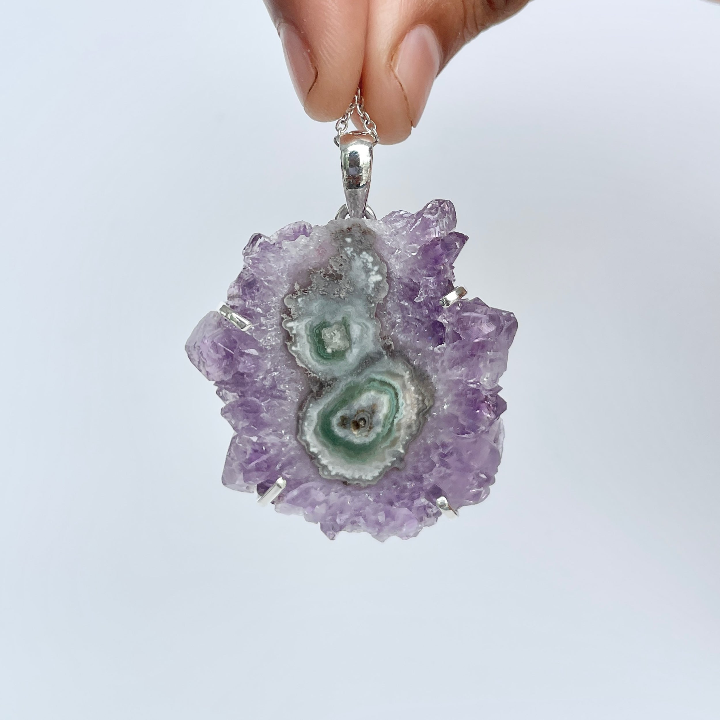 Amethyst Stalactite Pendant-(ASL-P-45.)