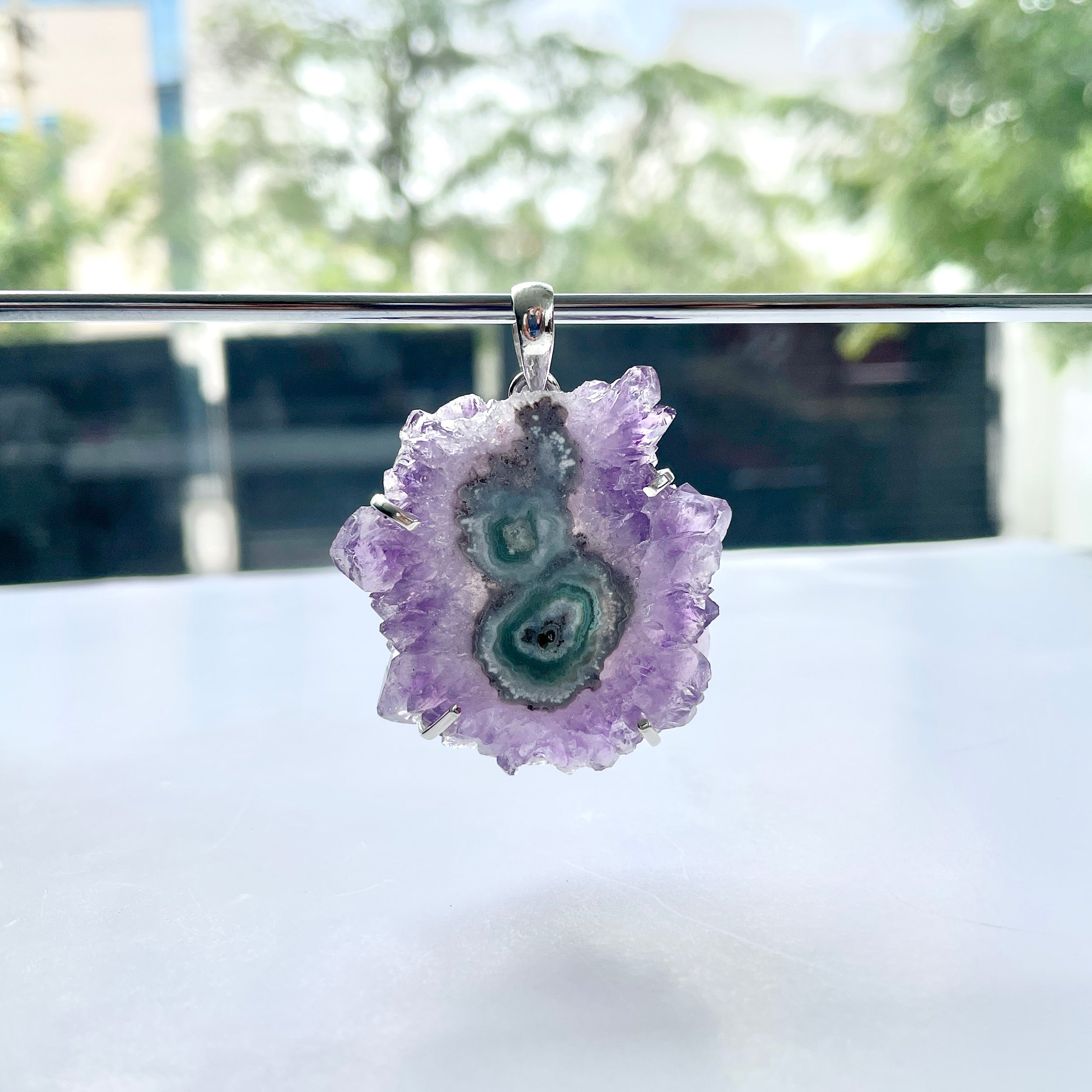 Amethyst Stalactite Pendant-(ASL-P-45.)