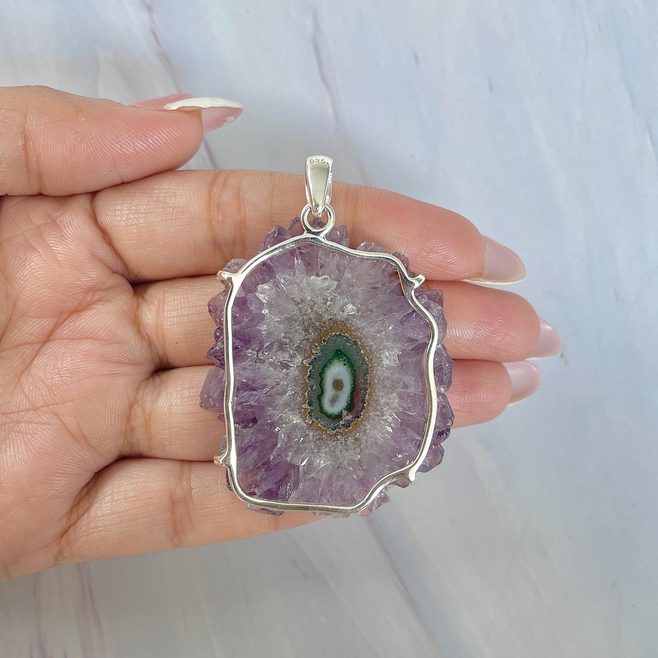 Amethyst Stalactite Pendant-(ASL-P-46.)