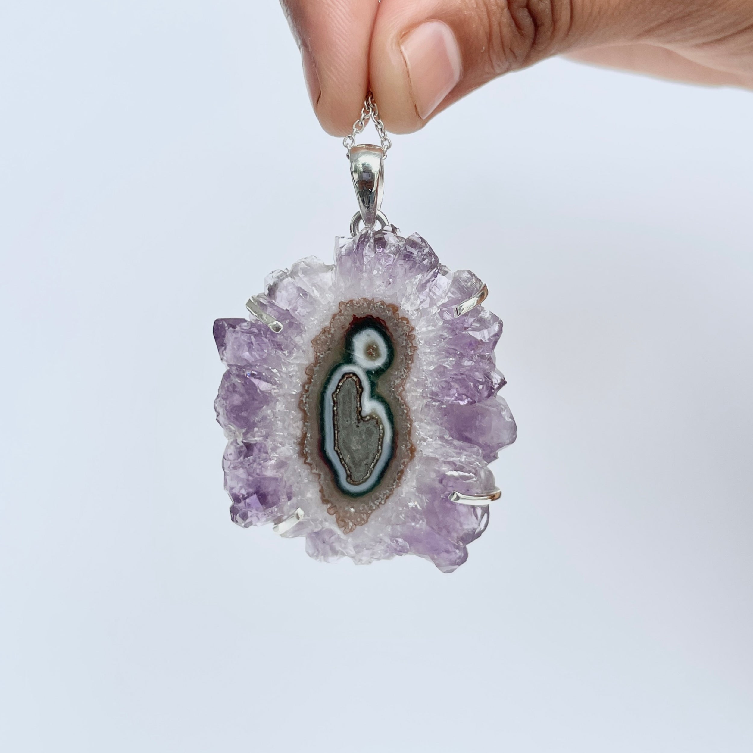 Amethyst Stalactite Pendant-(ASL-P-46.)