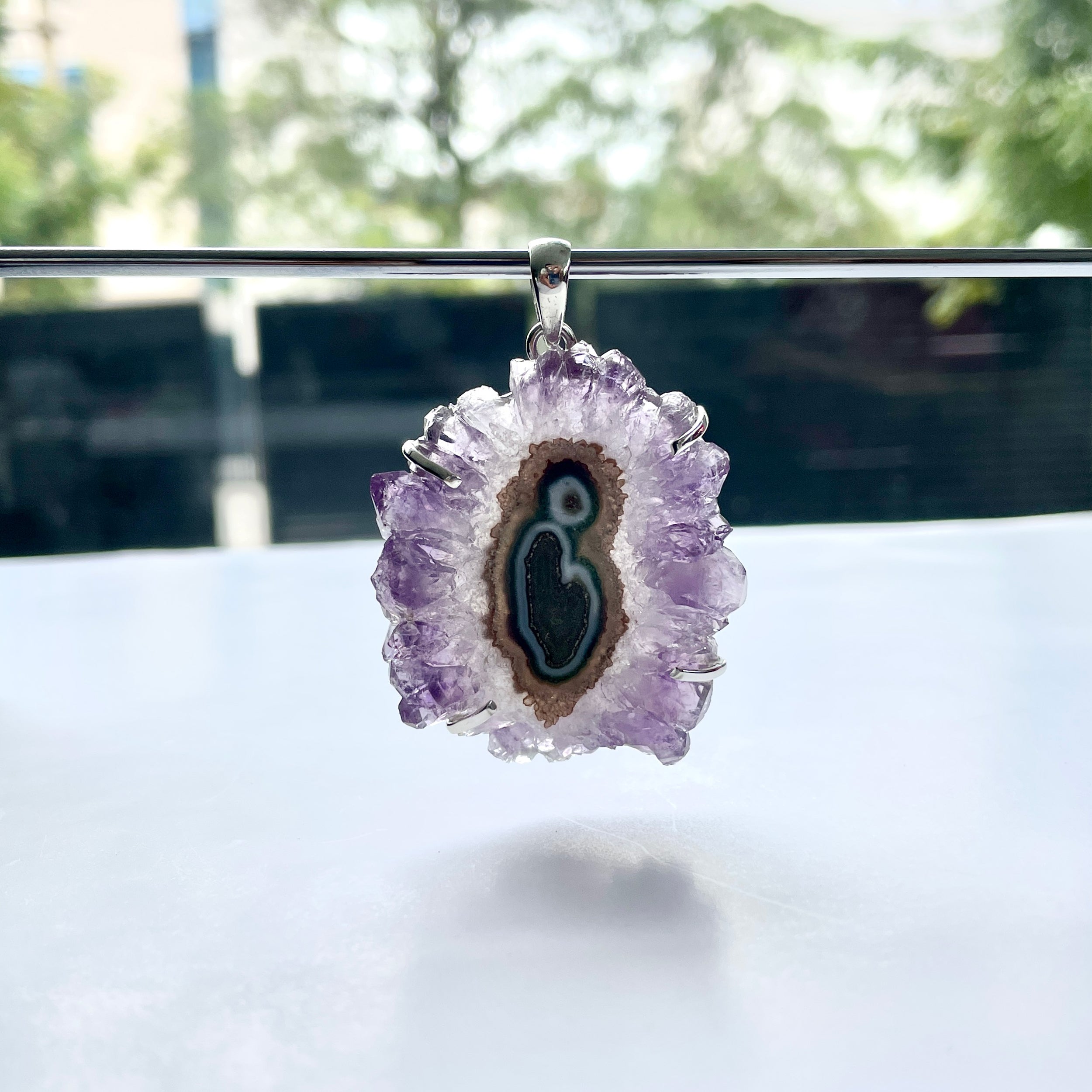Amethyst Stalactite Pendant-(ASL-P-46.)