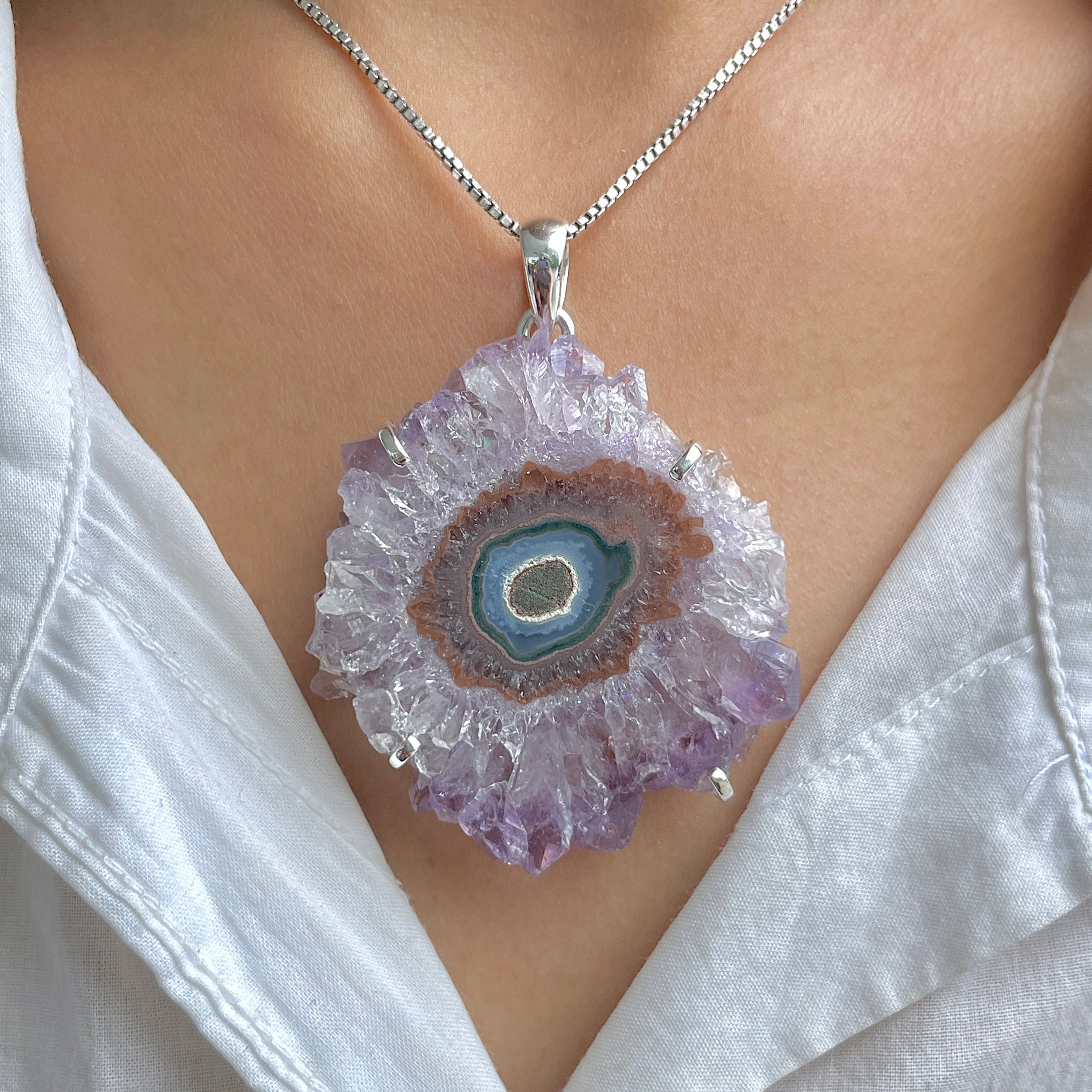 Amethyst Stalactite Pendant-(ASL-P-47.)