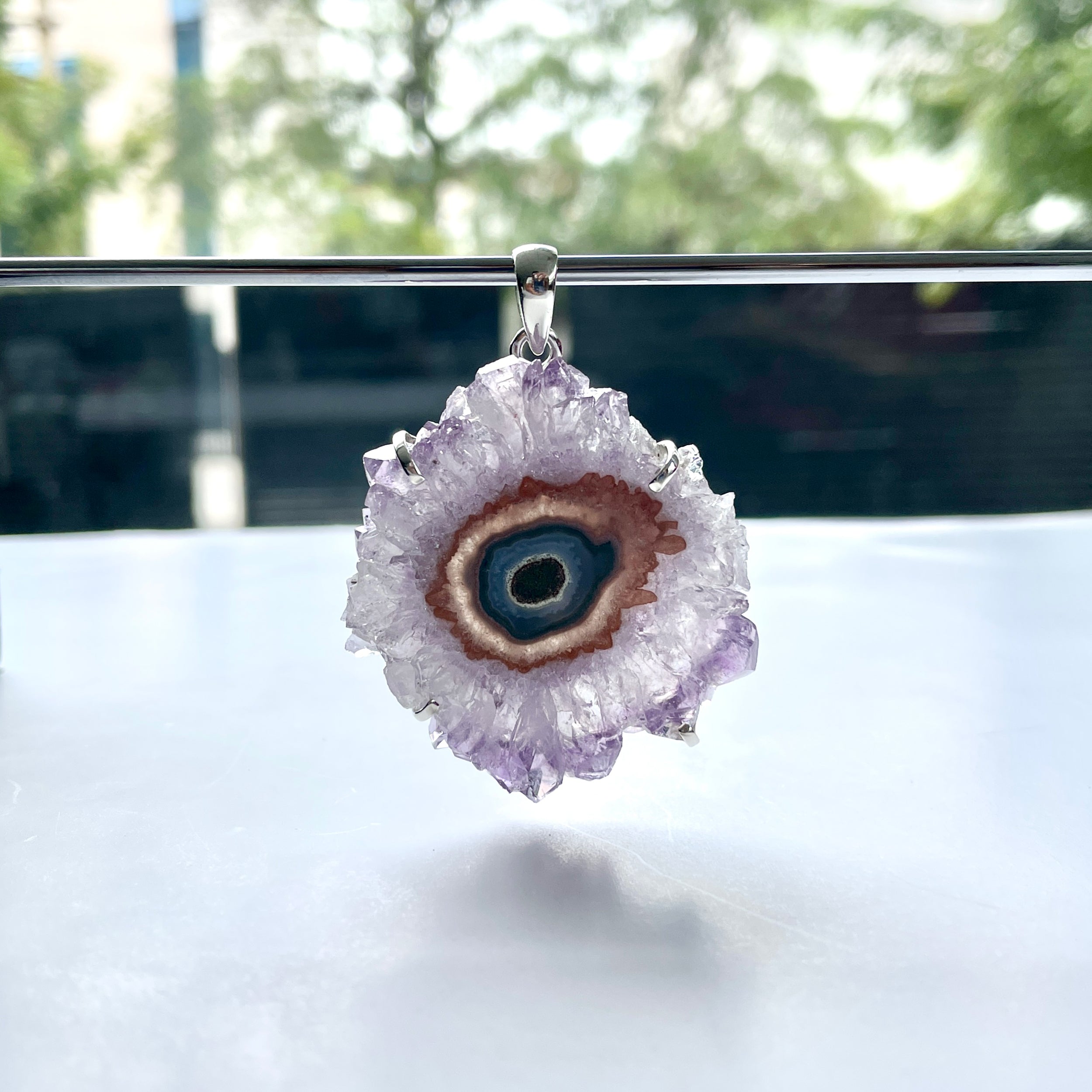 Amethyst Stalactite Pendant-(ASL-P-47.)