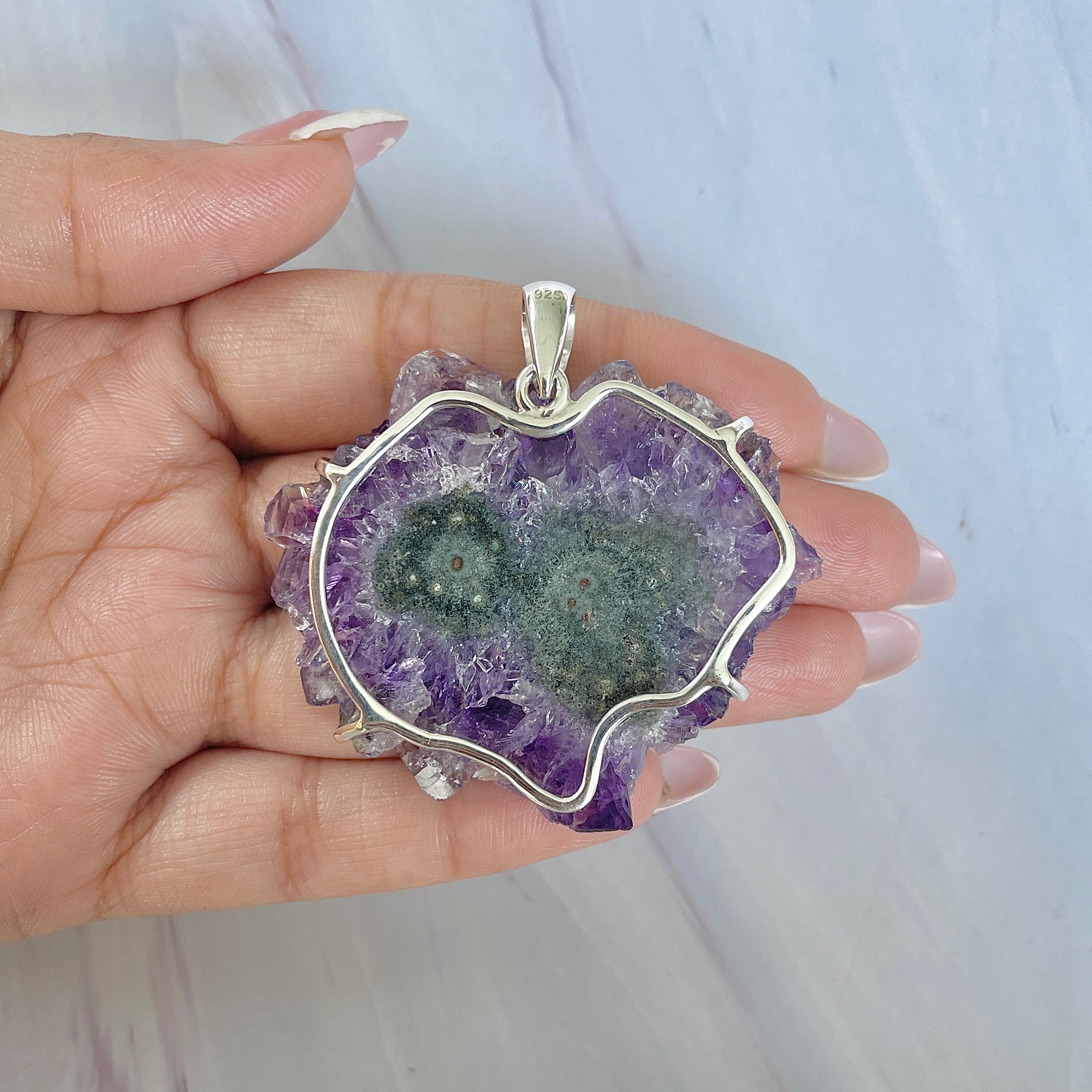 Amethyst Stalactite Pendant-(ASL-P-48.)
