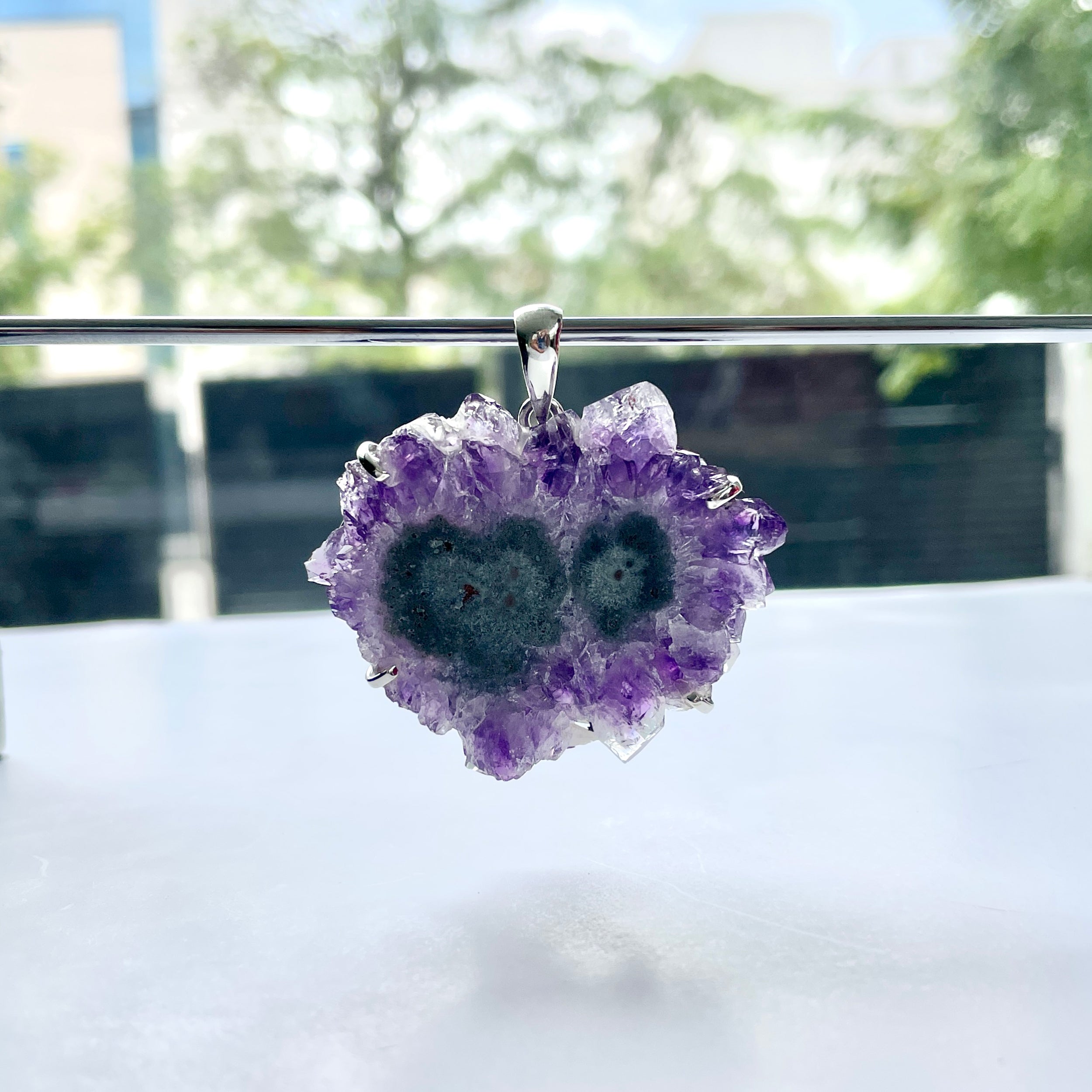 Amethyst Stalactite Pendant-(ASL-P-48.)